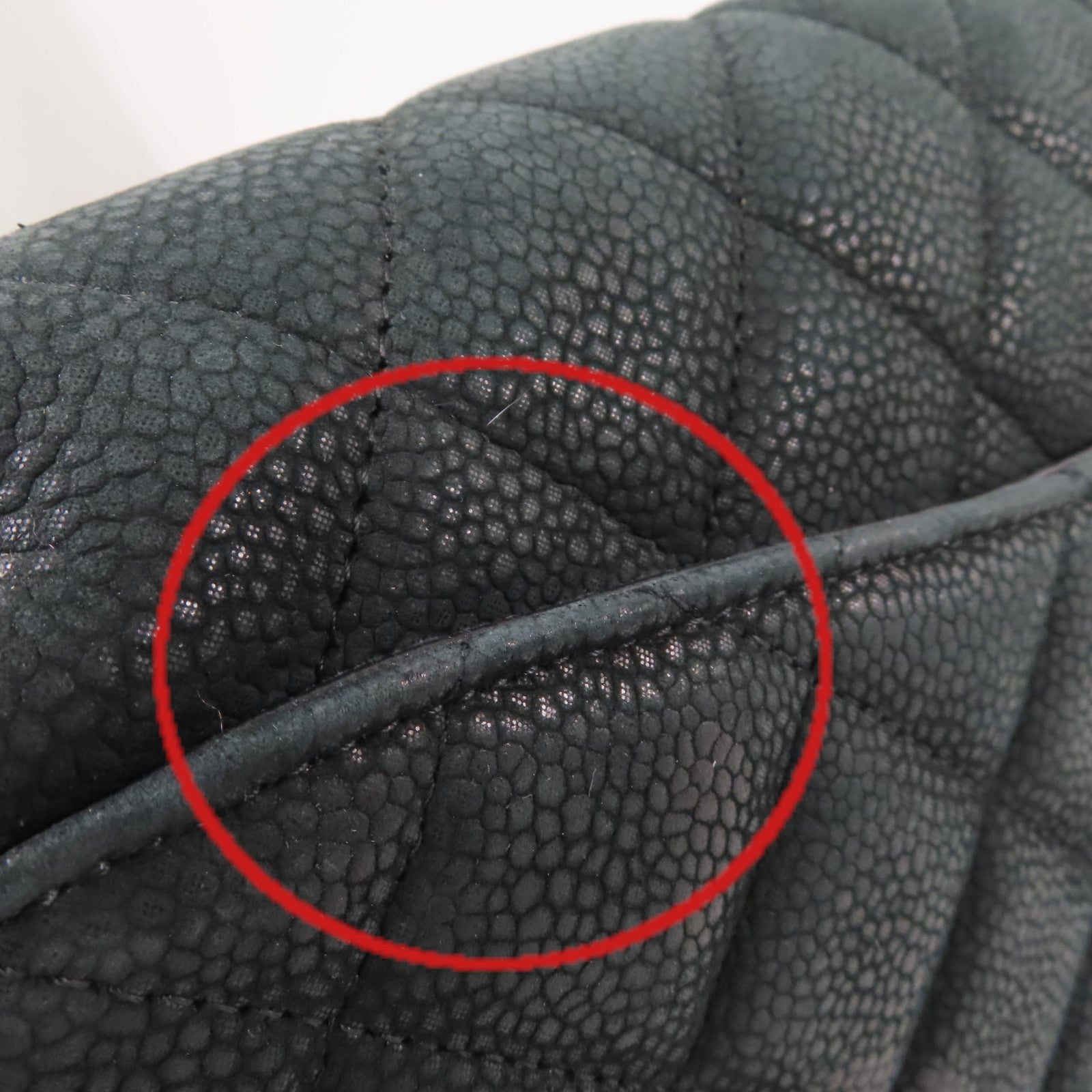CHANEL 菱格Caviar皮革Timeless Chain Shoulder Bag銀扣鏈帶肩背袋黑色