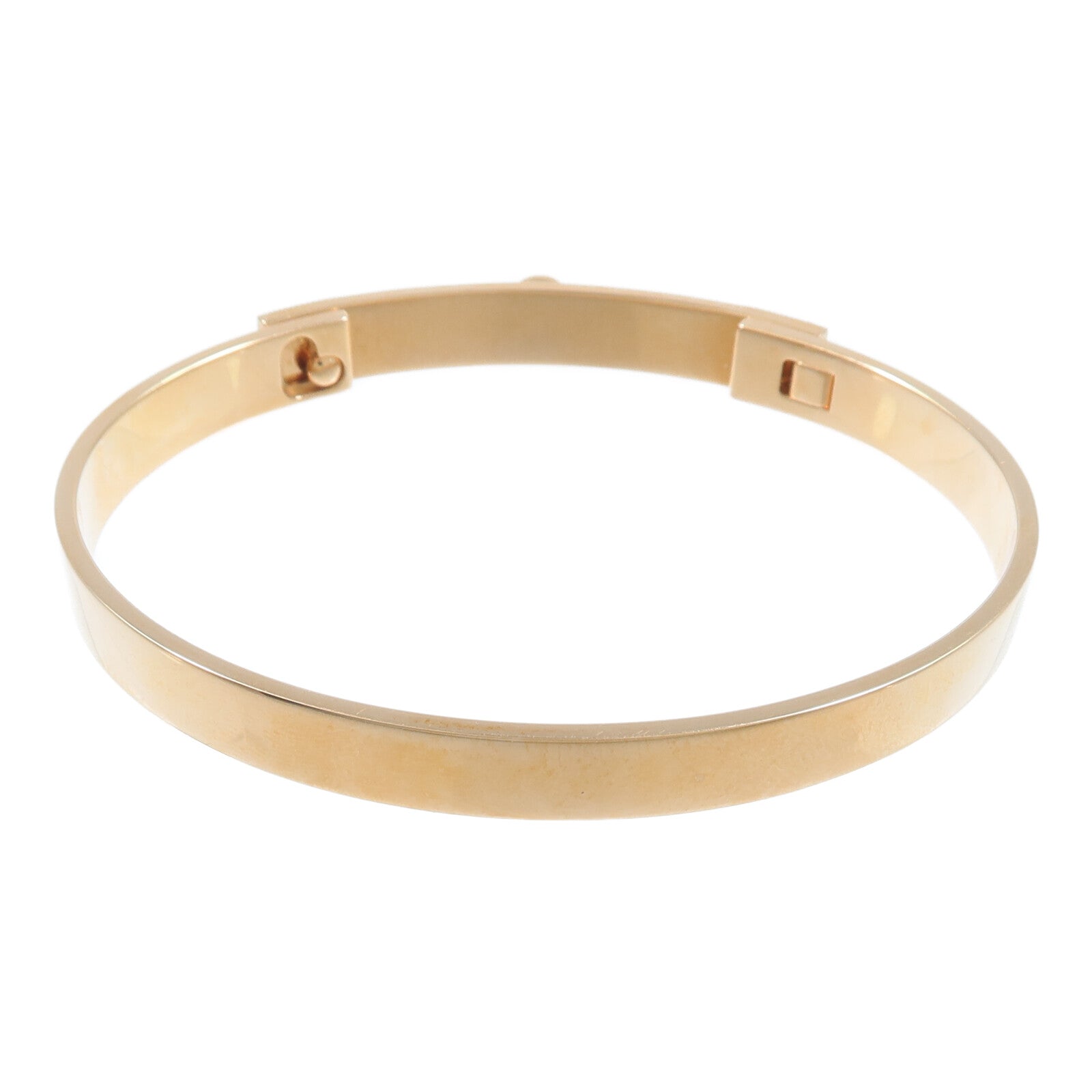 HERMES 18K玫瑰金Collier de Chien CDC Diamond Bracelet鑽石手鐲