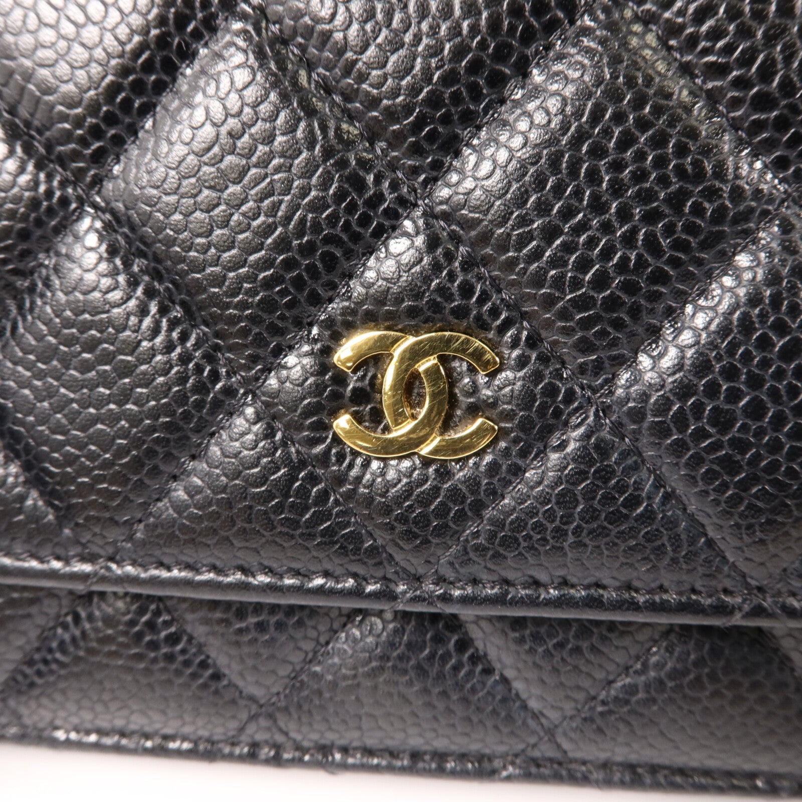 CHANEL 牛皮皮革WOC Wallet On Chain鏈帶肩背袋
