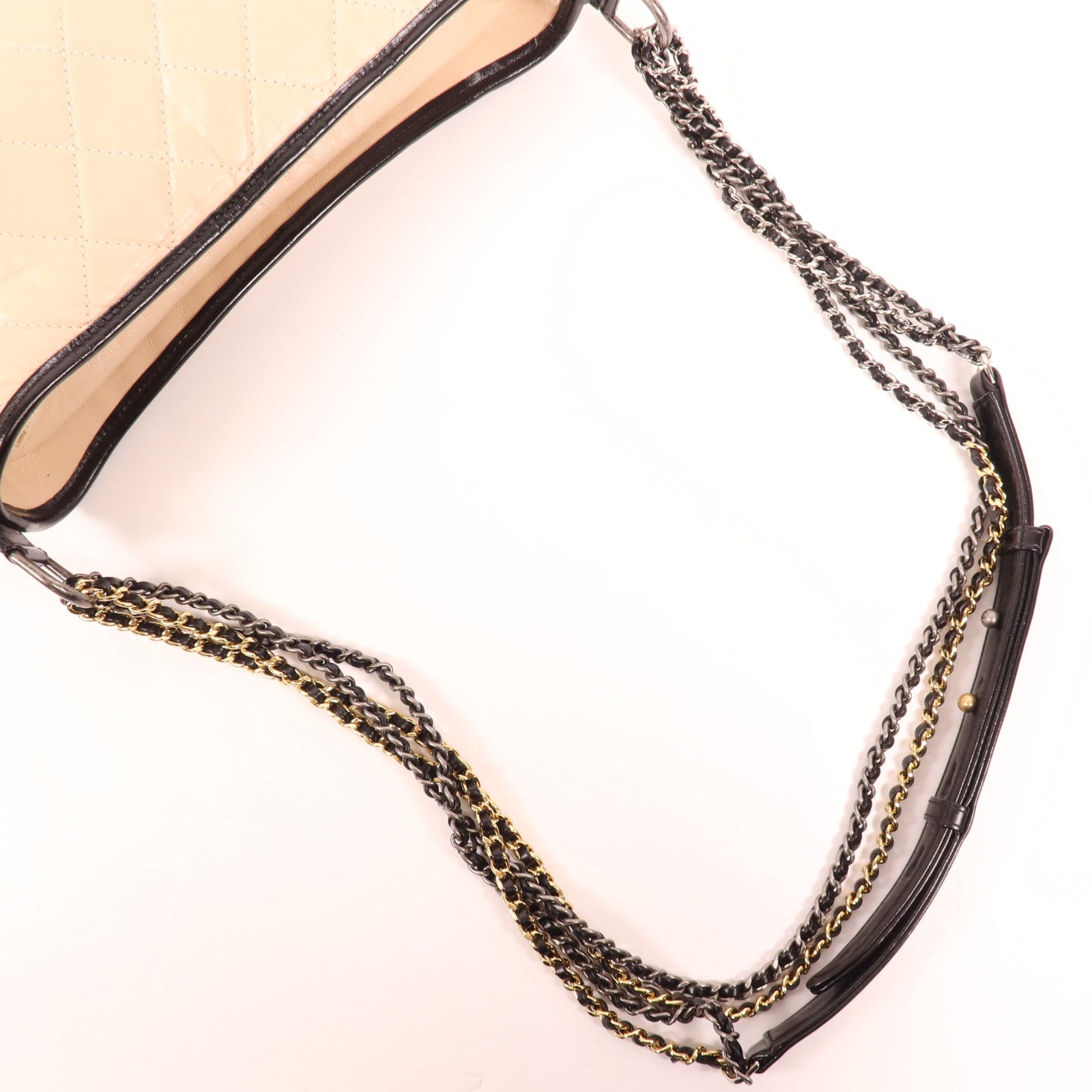 CHANEL 牛皮皮革Gabrielle鏈帶肩背袋