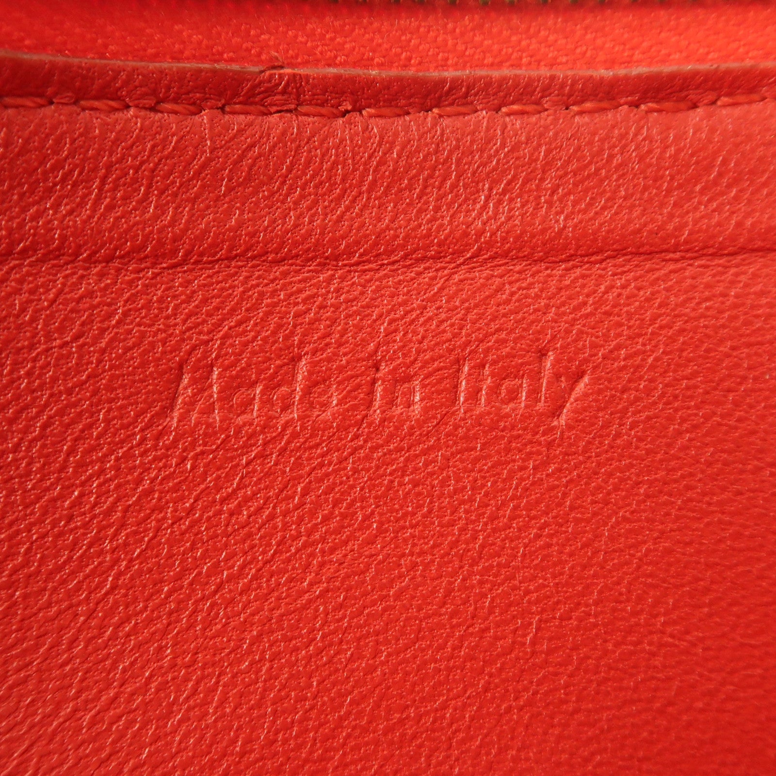 CELINE 牛皮皮革Pouch金扣手拿包