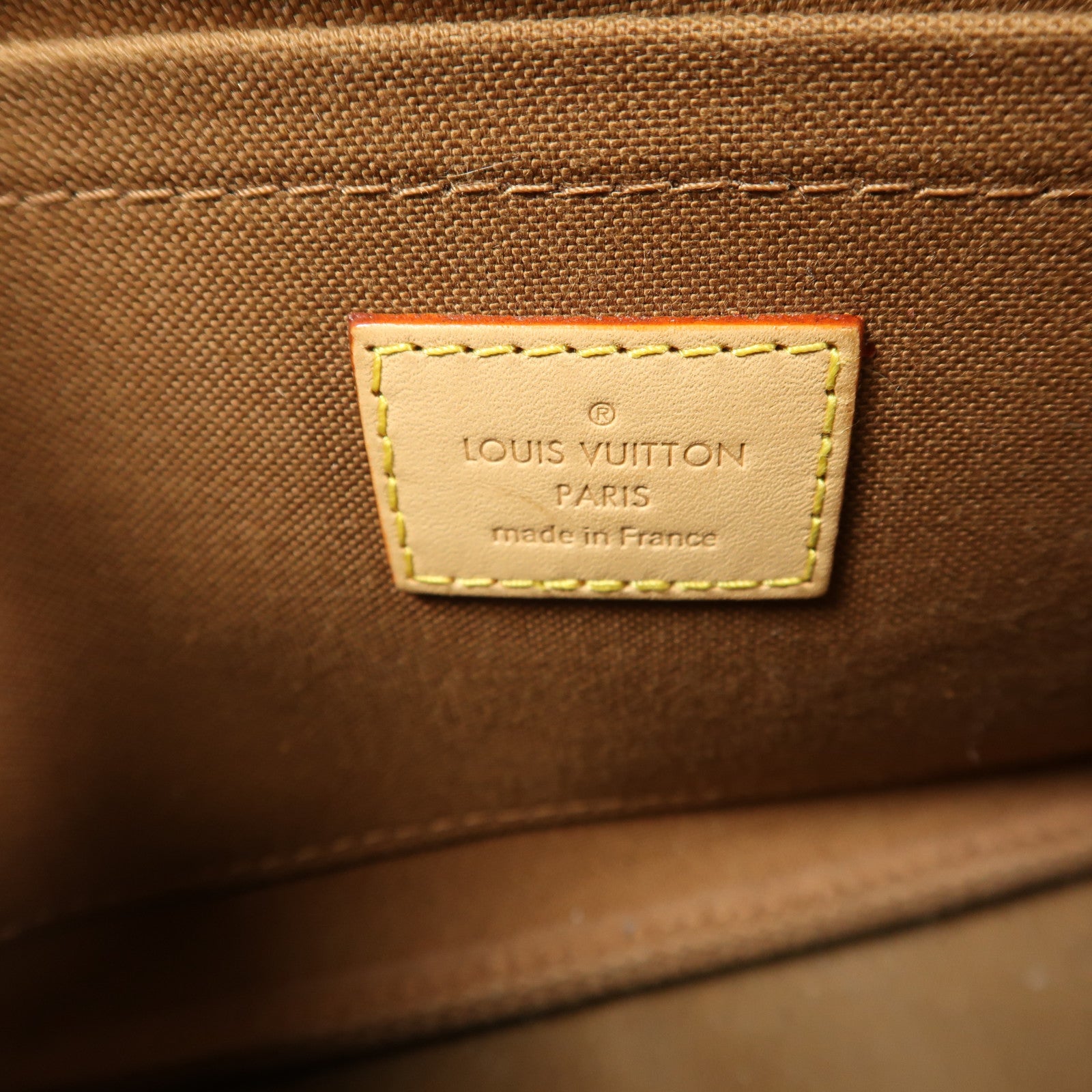 LOUIS VUITTON Monogram Multi Pochette Accessoires金扣肩背袋棕色