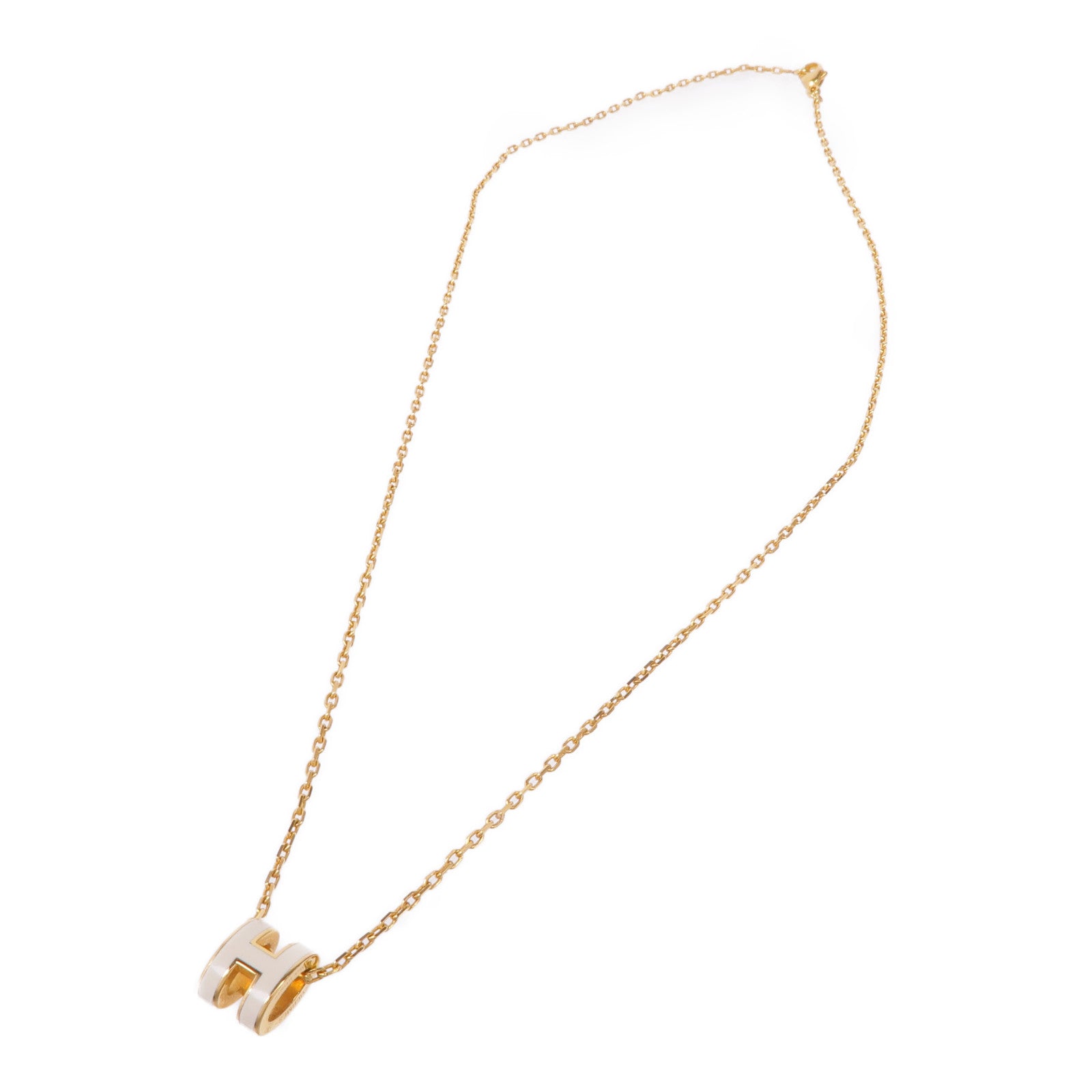 HERMES 金屬Mini Pop H項鍊Nata