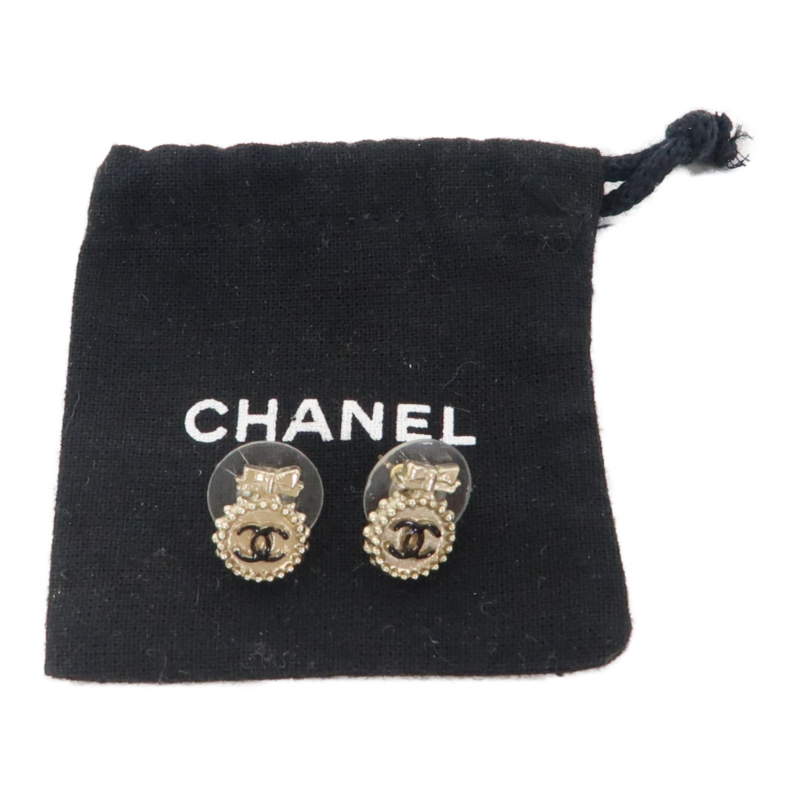 CHANEL 金屬Earrings耳環金色