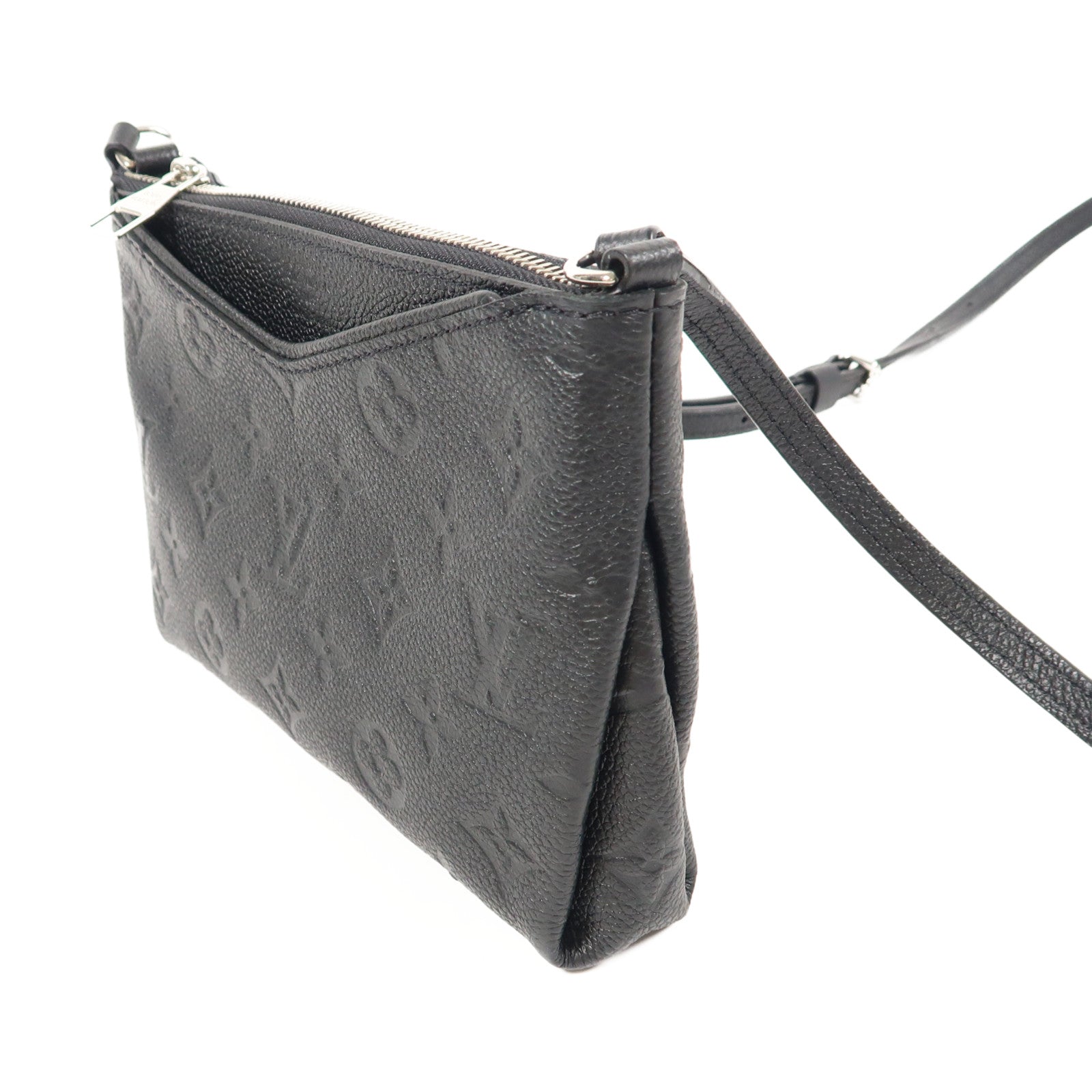LOUIS VUITTON Monogram Empreinte Pochette Pallas BB銀扣肩背袋