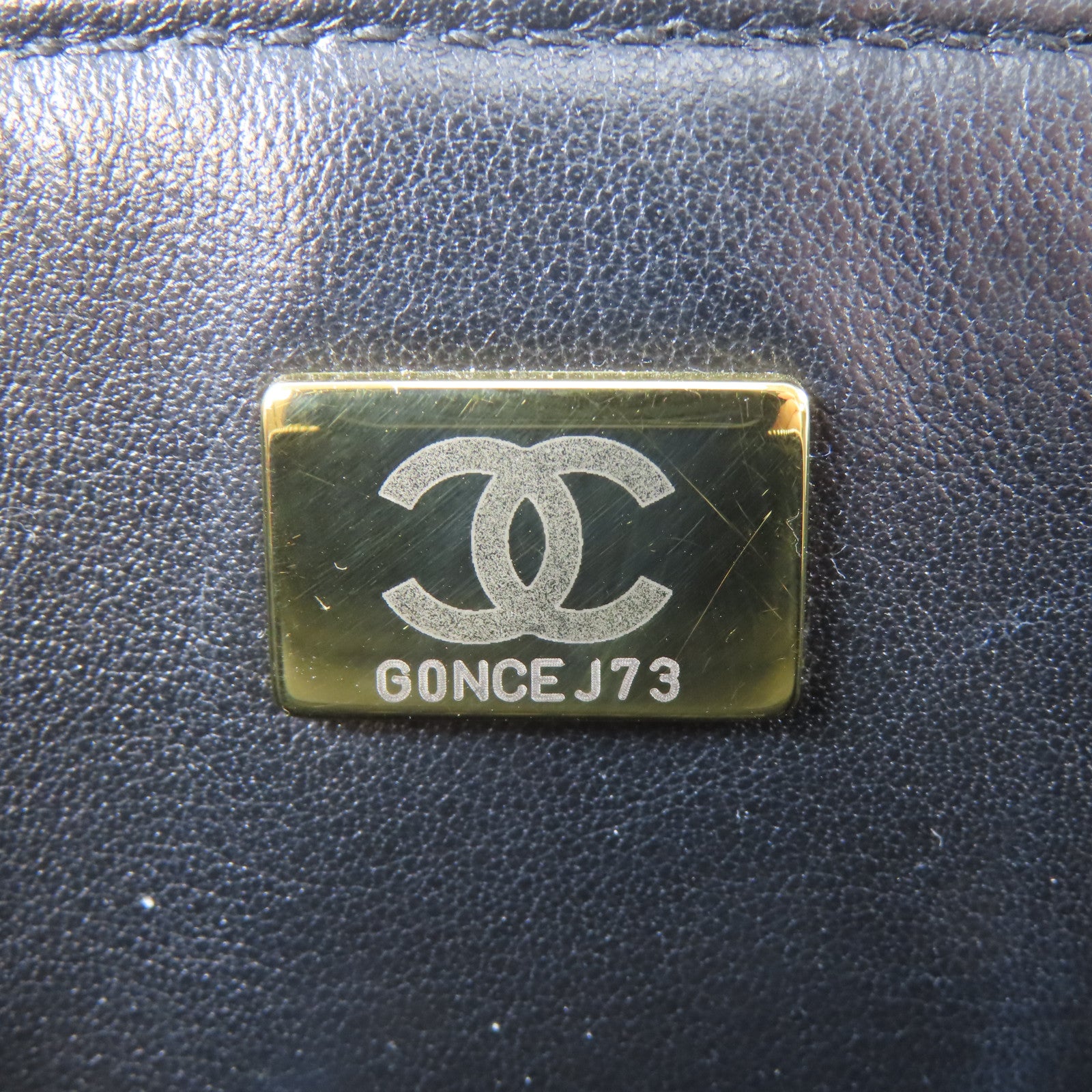 CHANEL 菱格Caviar皮革Small Vanity金扣手挽肩背兩用袋黑色
