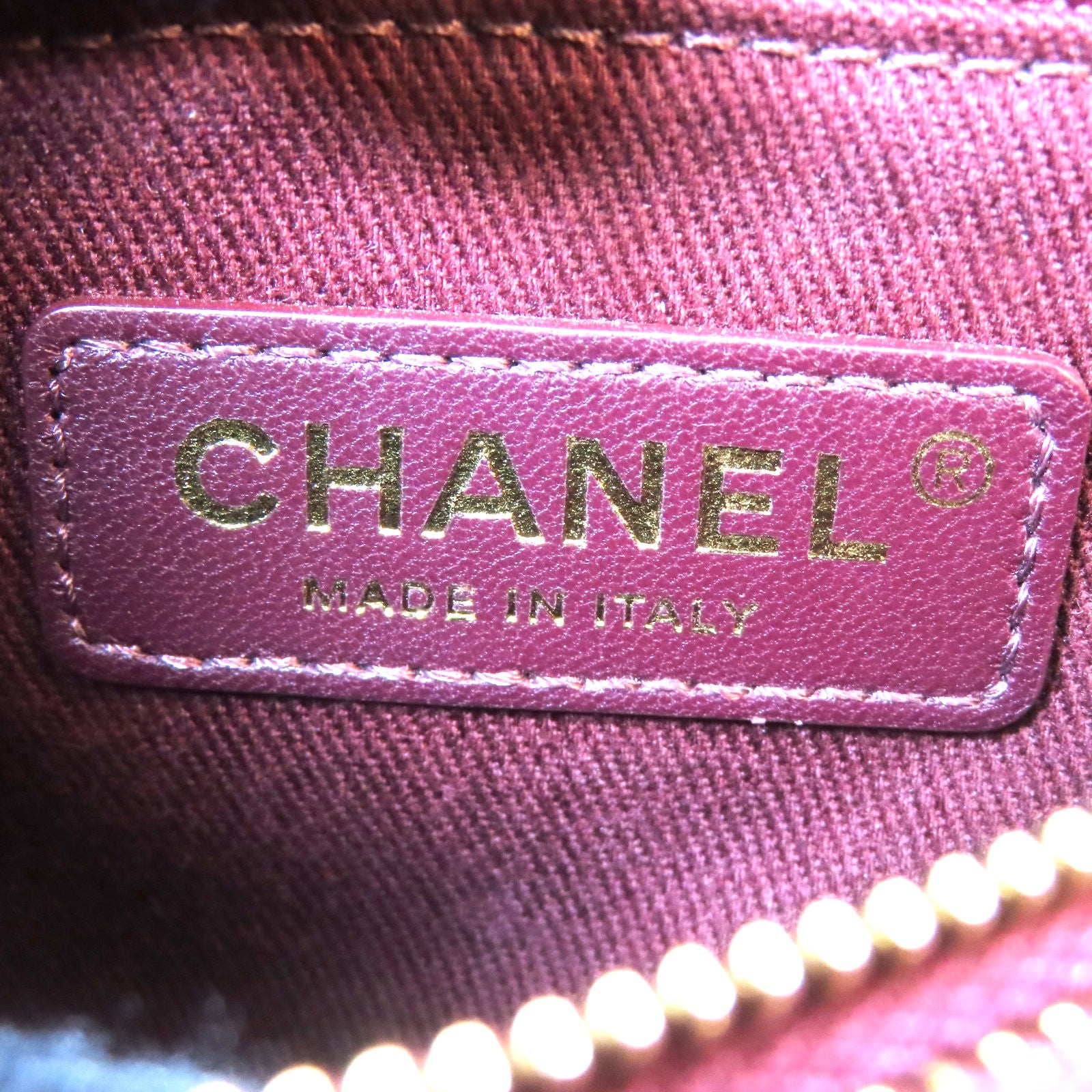 CHANEL 斜紋Caviar皮革Coco Handle金扣鏈帶手挽肩背兩用袋啡色