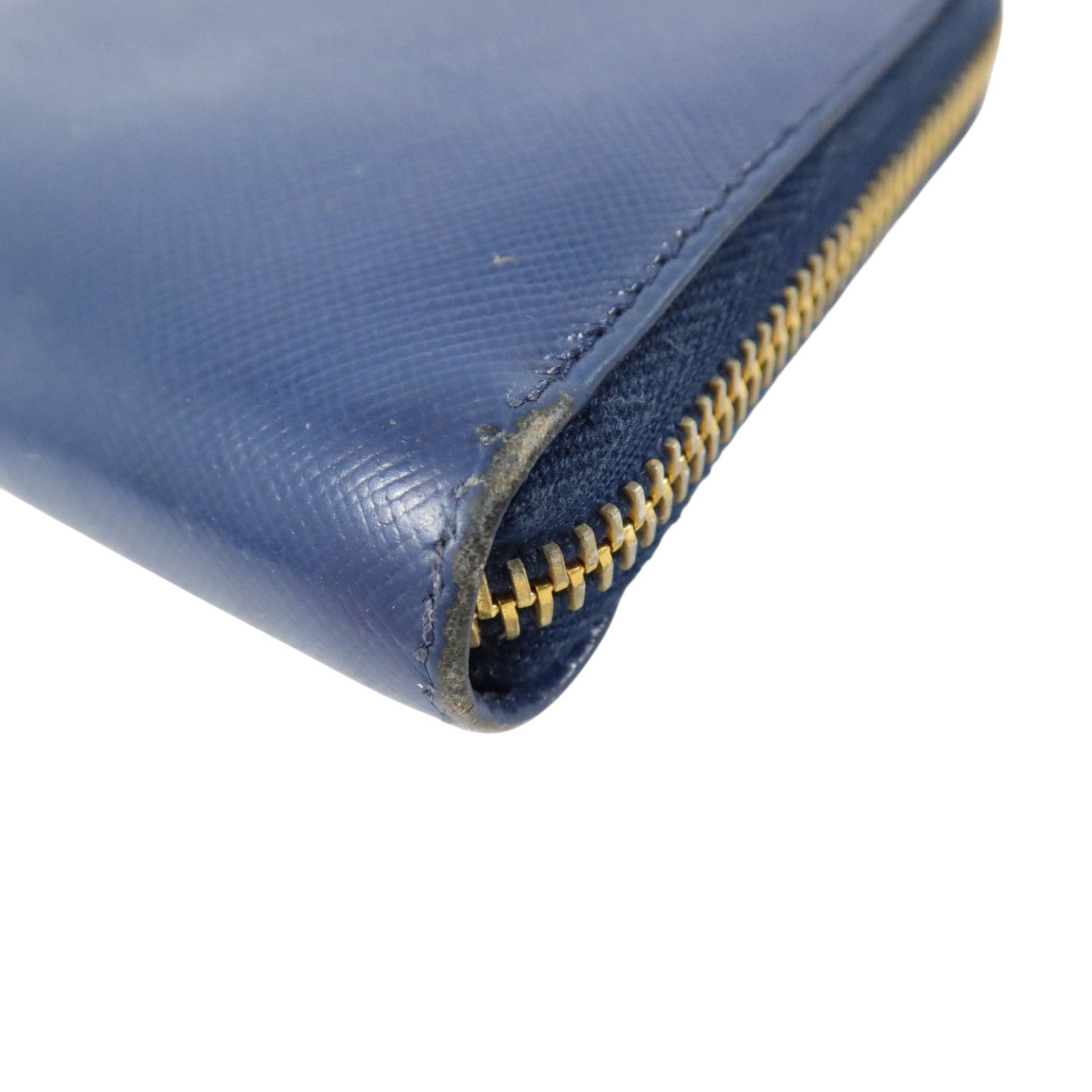 PRADA Saffiano皮革Zipper Long Wallet金扣長錢包