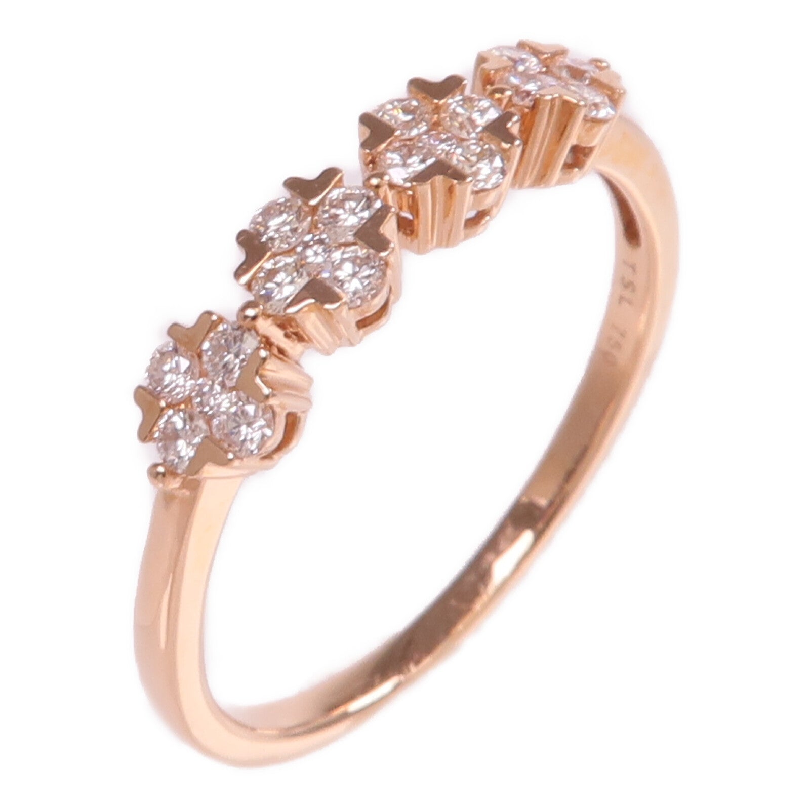 JEWELRY 18K玫瑰金Diamond Ring鑽石戒指US#8.5