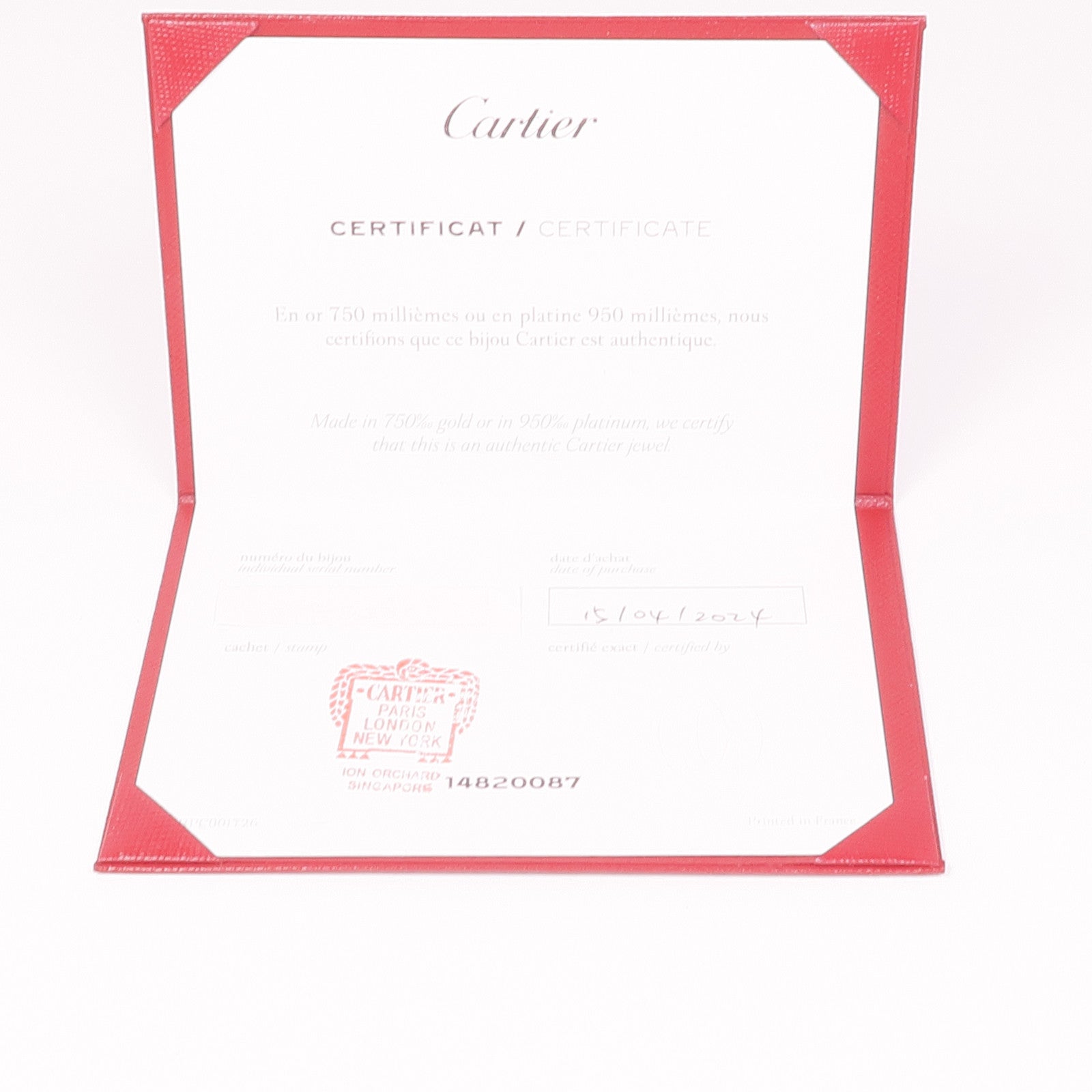 CARTIER 18K玫瑰金4 Diamond Love Bracelet手鐲