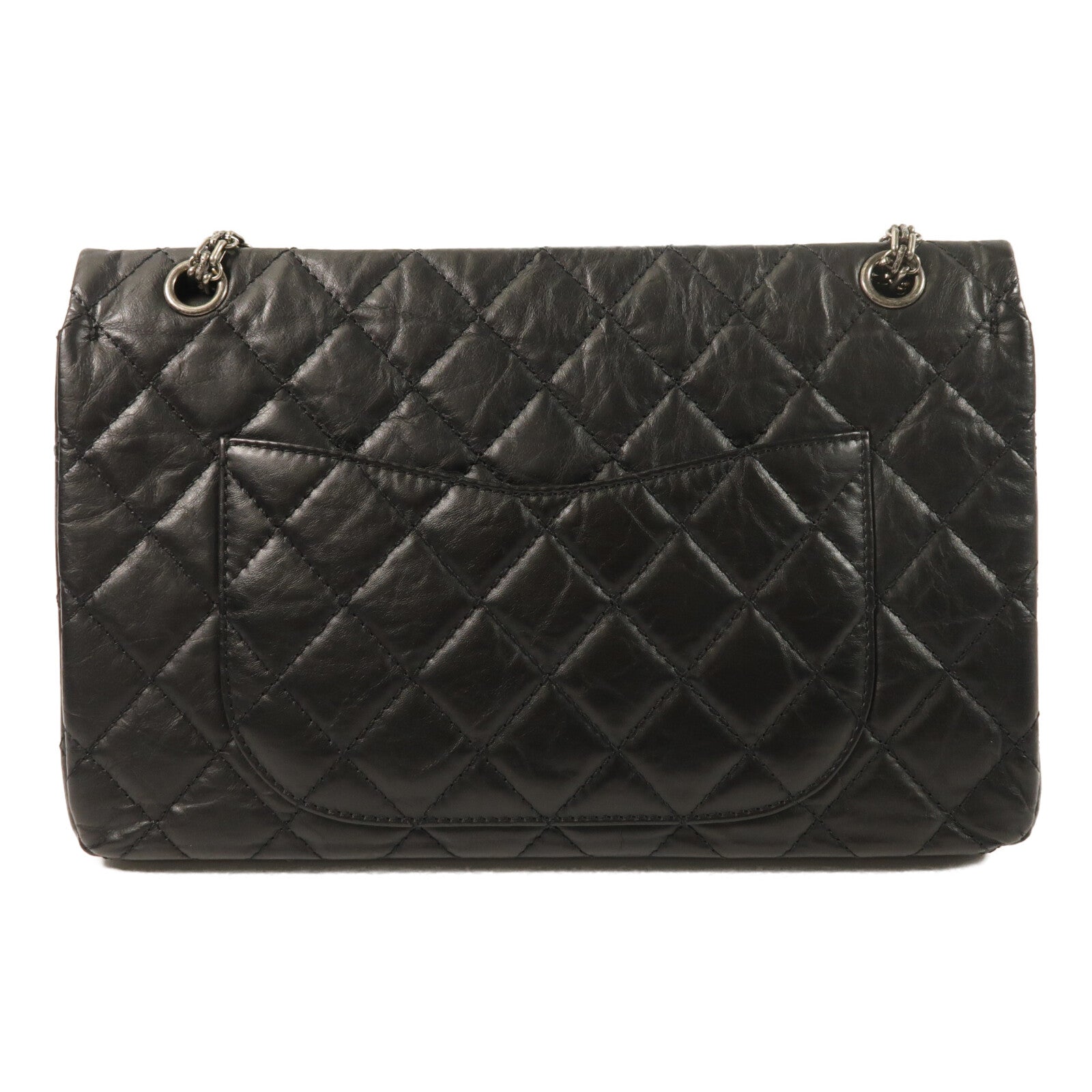 CHANEL 牛皮皮革2.55 Large鏈帶肩背袋