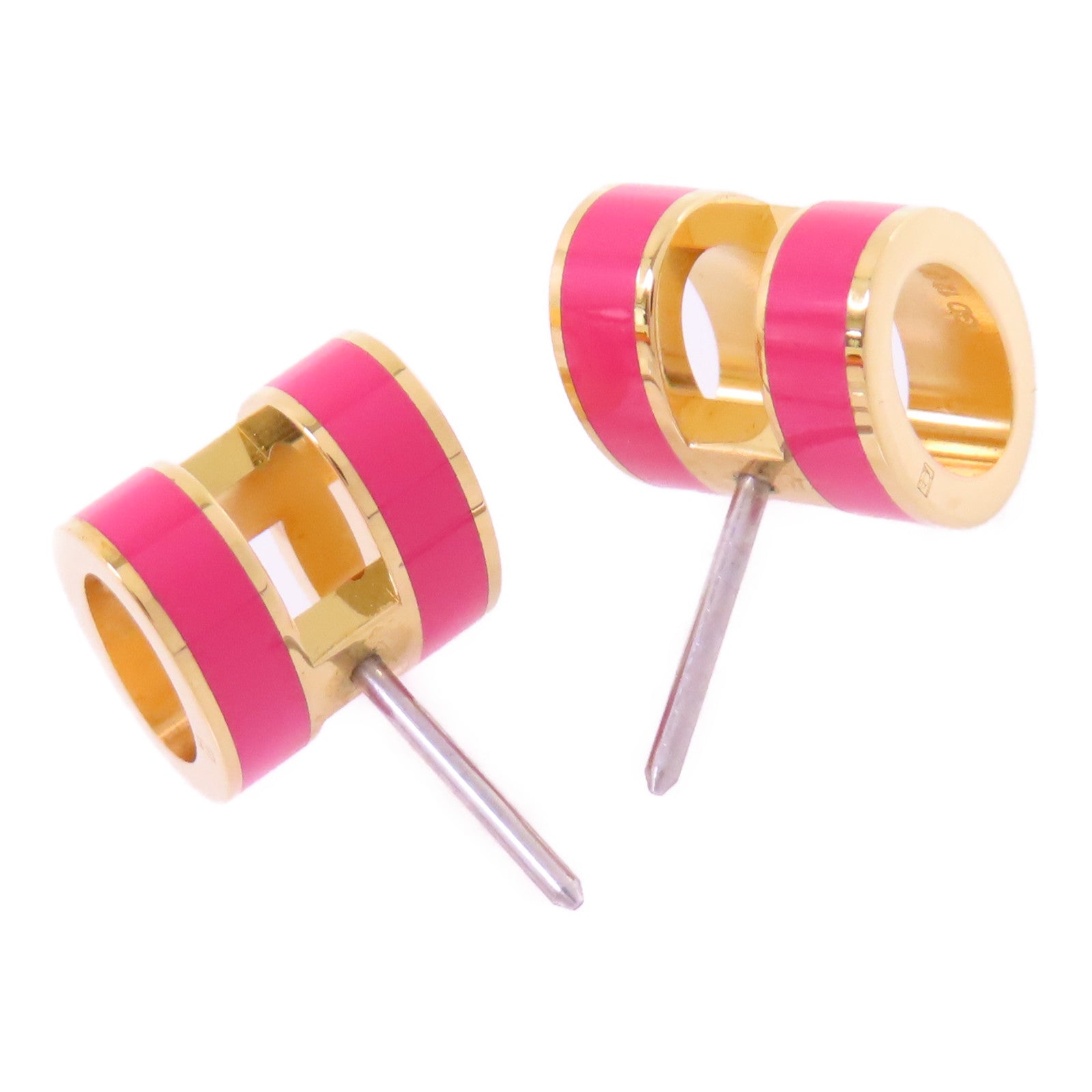 HERMES 金屬/琺瑯Pop H Earrings金扣耳環