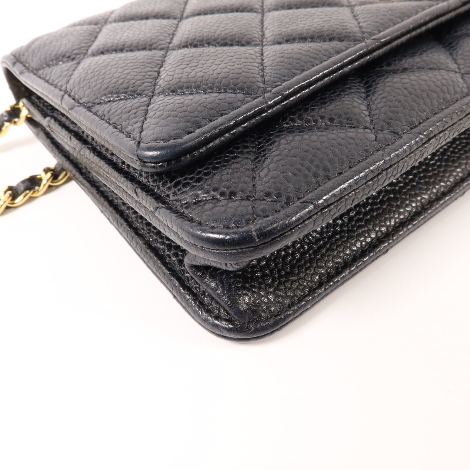 CHANEL 牛皮皮革WOC Wallet On Chain鏈帶肩背袋