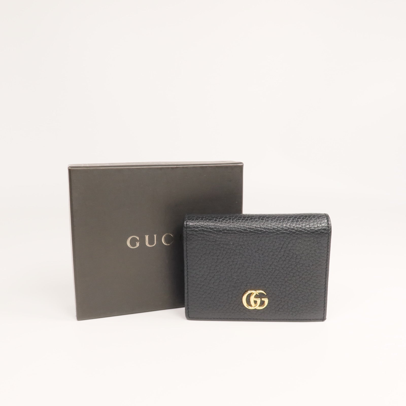 GUCCI 牛皮皮革Wallet金扣錢包