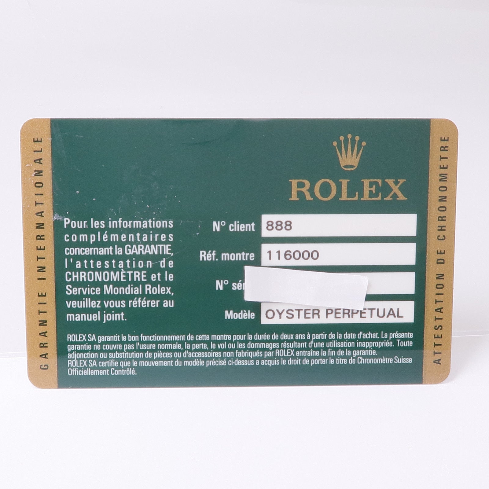 ROLEX Oyster Perpetual 116000