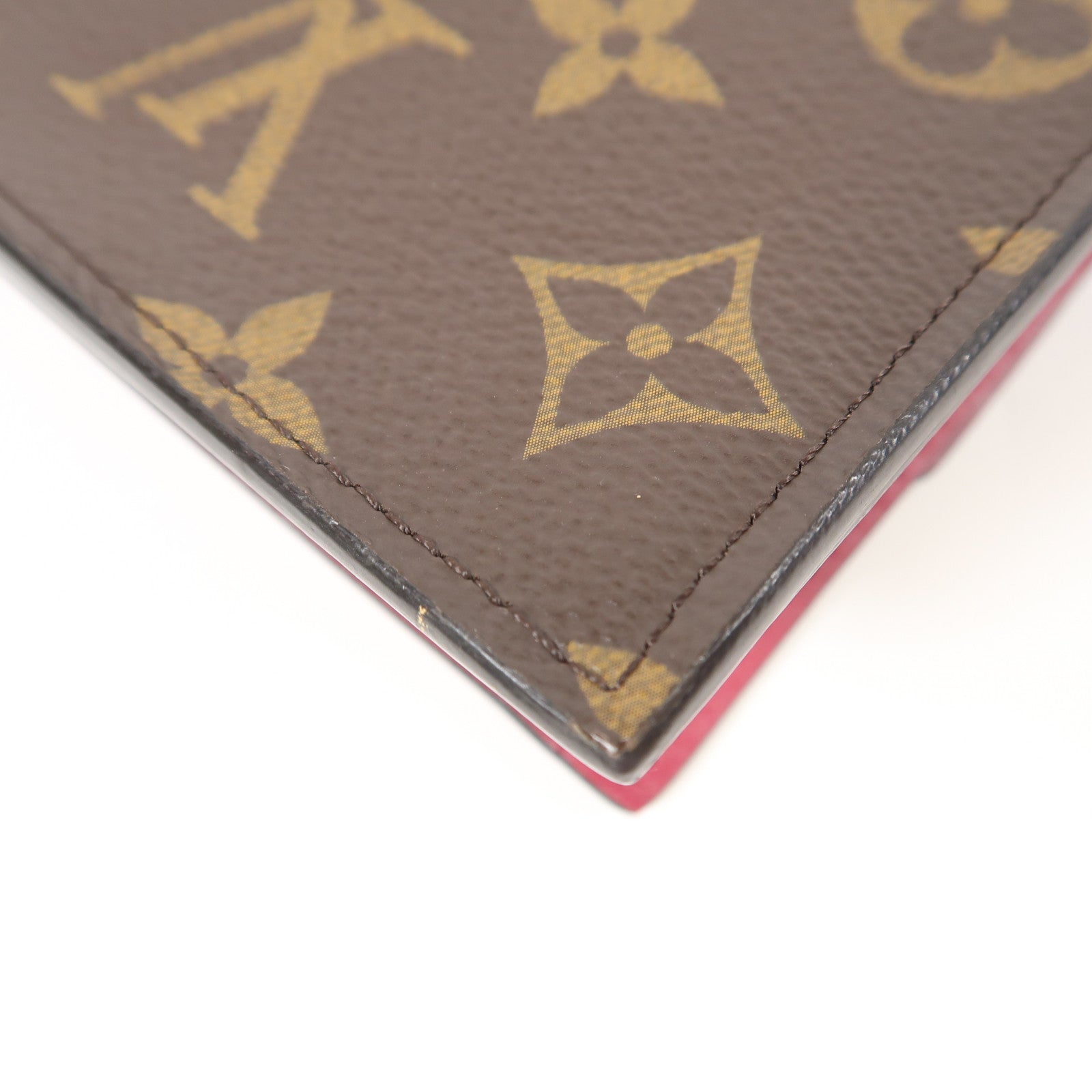 LOUIS VUITTON Monogram Flore金扣鏈帶肩背袋啡色/紅色