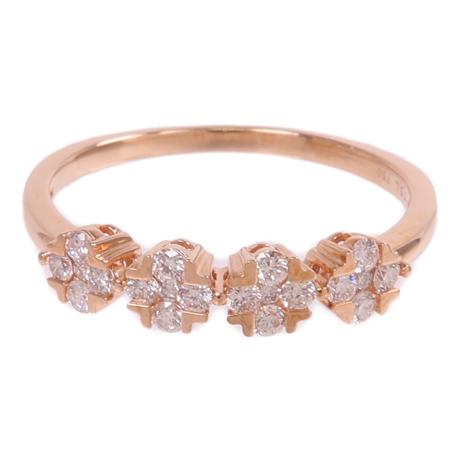 JEWELRY 18K玫瑰金Diamond Ring鑽石戒指US#8.5
