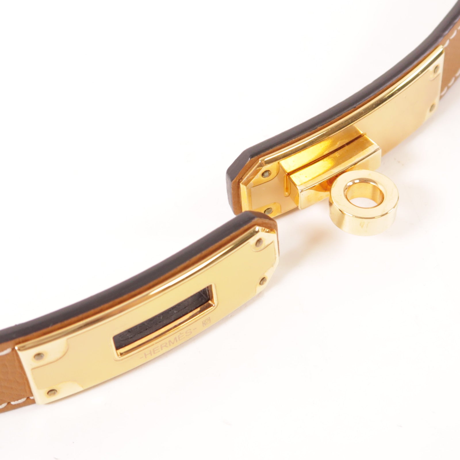 HERMES Epsom皮革H Belt金扣皮帶