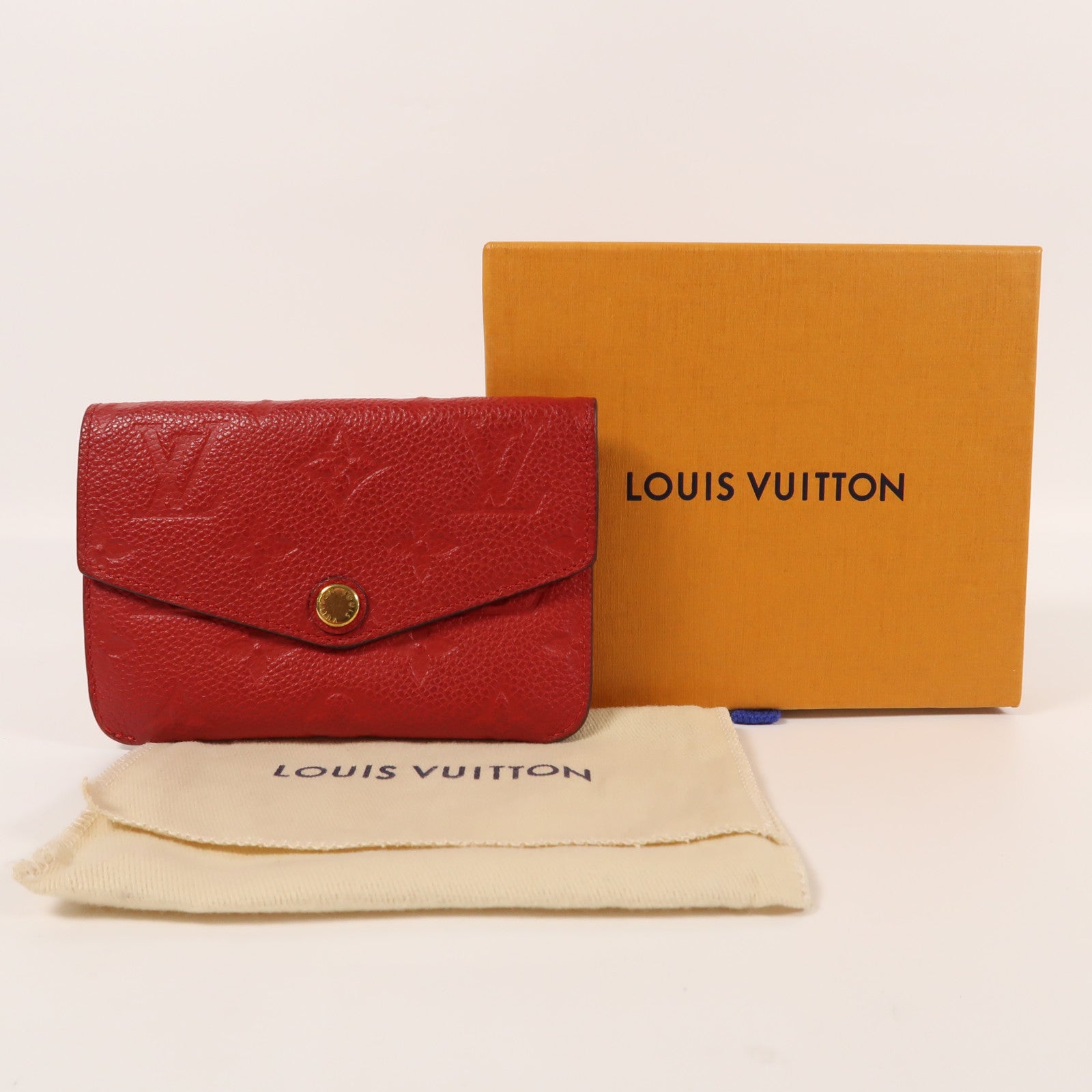 LOUIS VUITTON Monogram Empreinte Card Case金扣卡片套