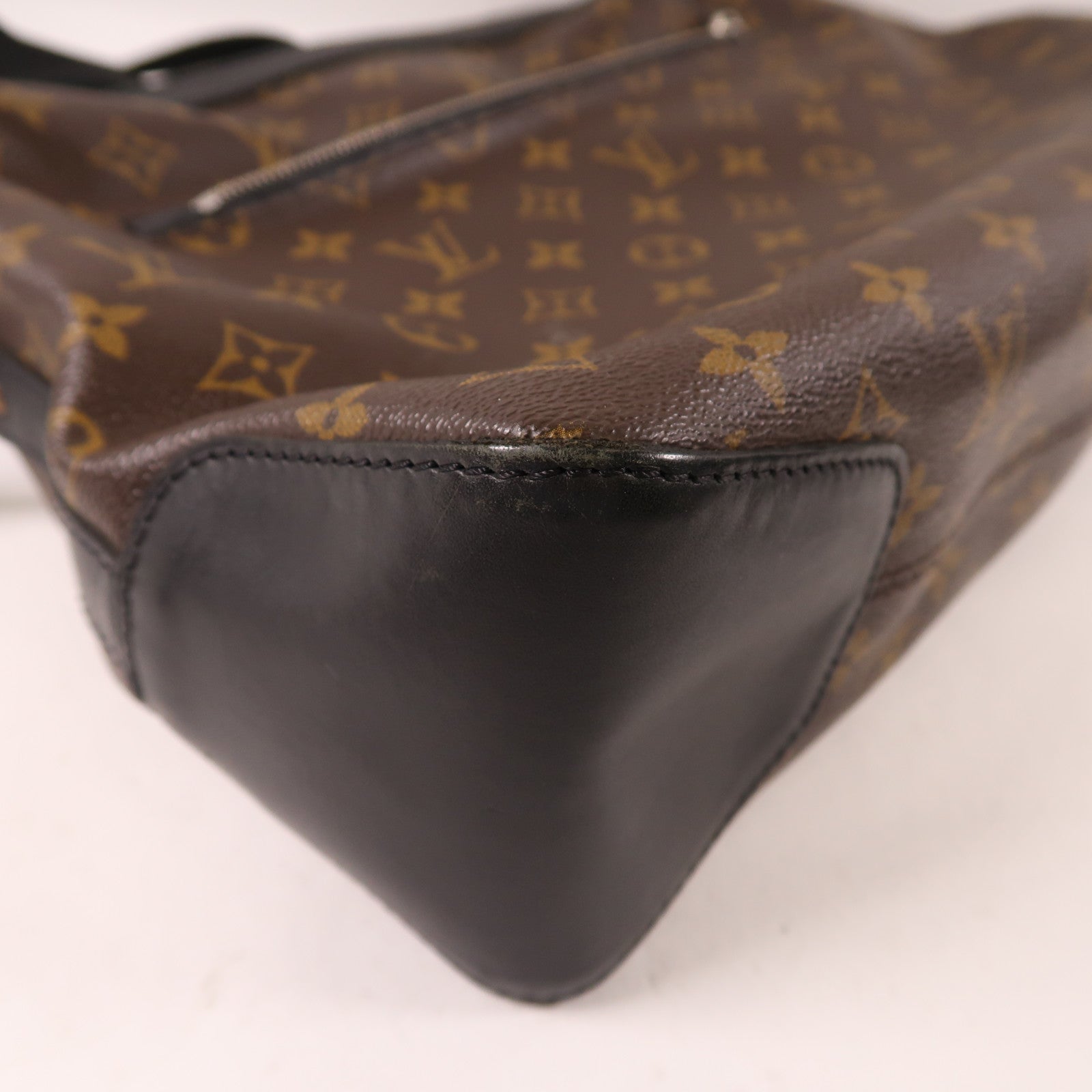 LOUIS VUITTON Monogram Macassar Torres銀扣斜孭袋啡色