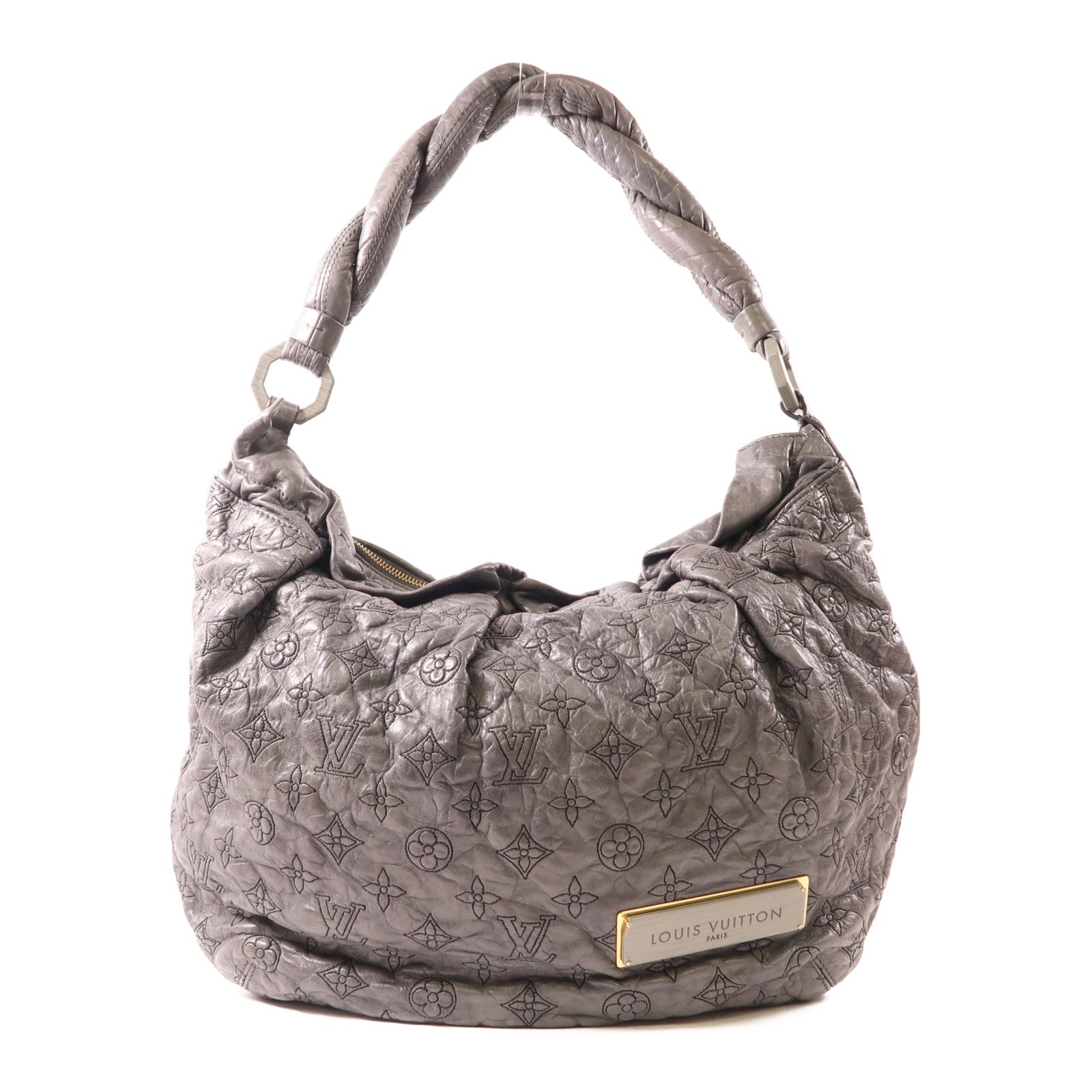 LOUIS VUITTON 羊皮皮革Nimbus Olype PM金扣手挽袋