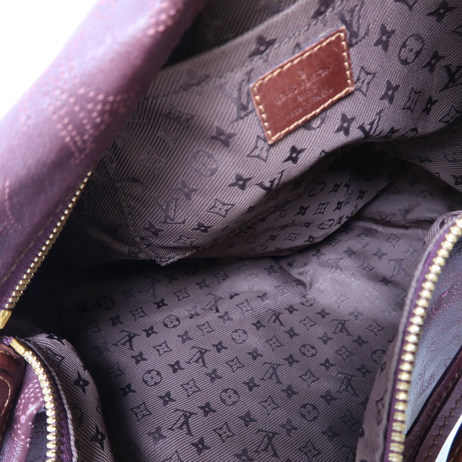 LOUIS VUITTON Monogram Mahina Onatah GM金扣肩背袋