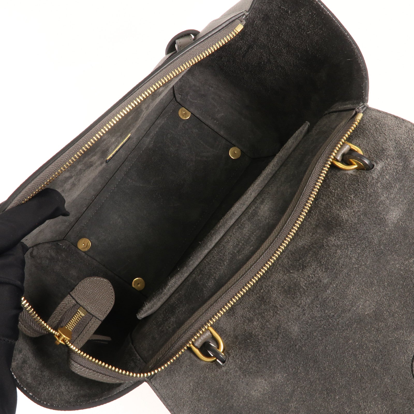 CELINE 牛皮皮革Belt Bag金扣手挽肩背兩用袋