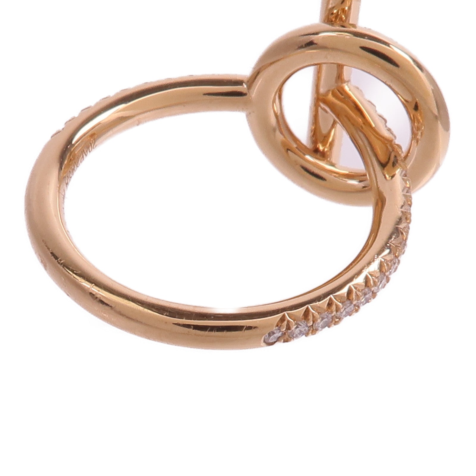 HERMES 18K玫瑰金Echappee Diamond Ring戒指