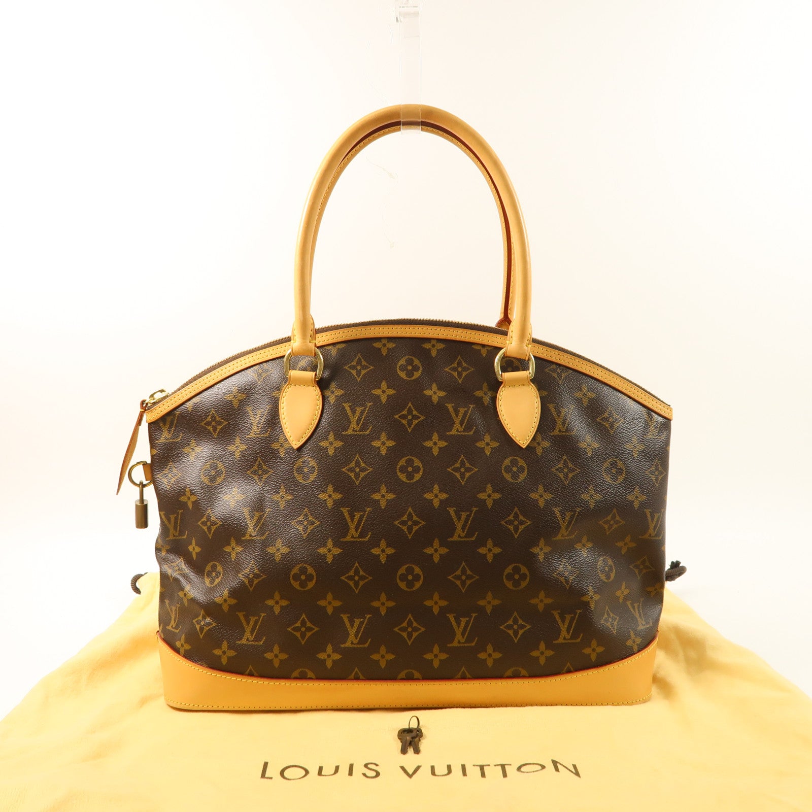 LOUIS VUITTON Monogram Lockit Horizontal金扣肩背袋