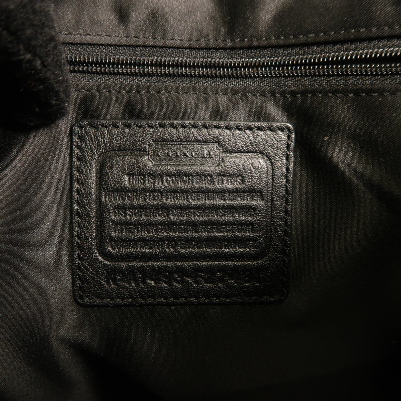 COACH 牛皮皮革2Way Shoulder銀扣手挽肩背兩用袋