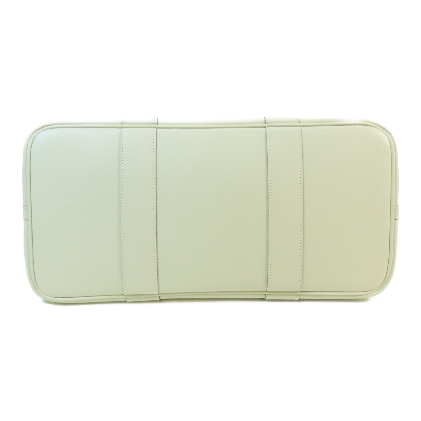 HERMES Epsom皮革Garden Party PM銀扣手挽袋Nata
