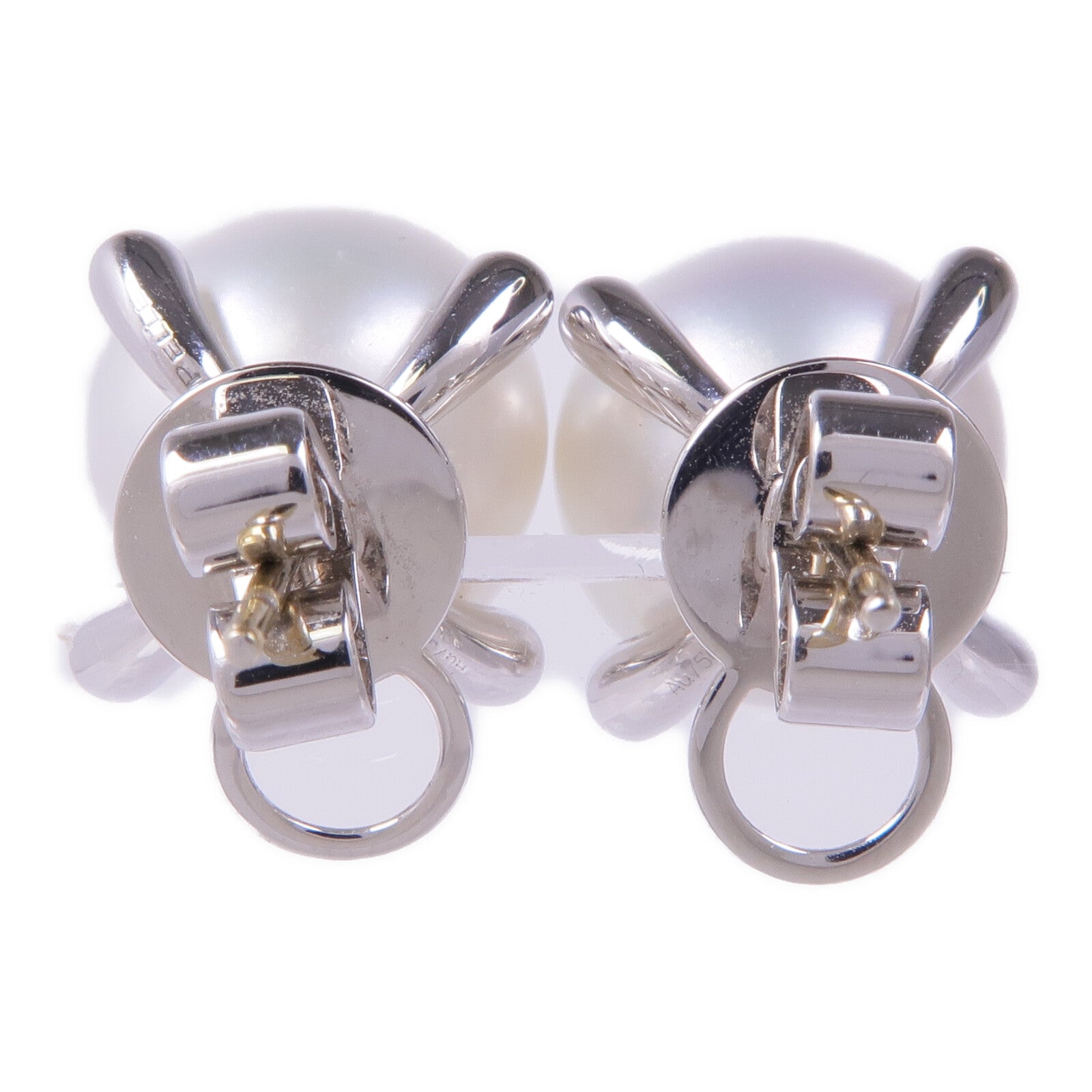 JEWELRY 【激減優惠】18K白金Pearl Diamond Earrings珍珠/鑽石耳環
