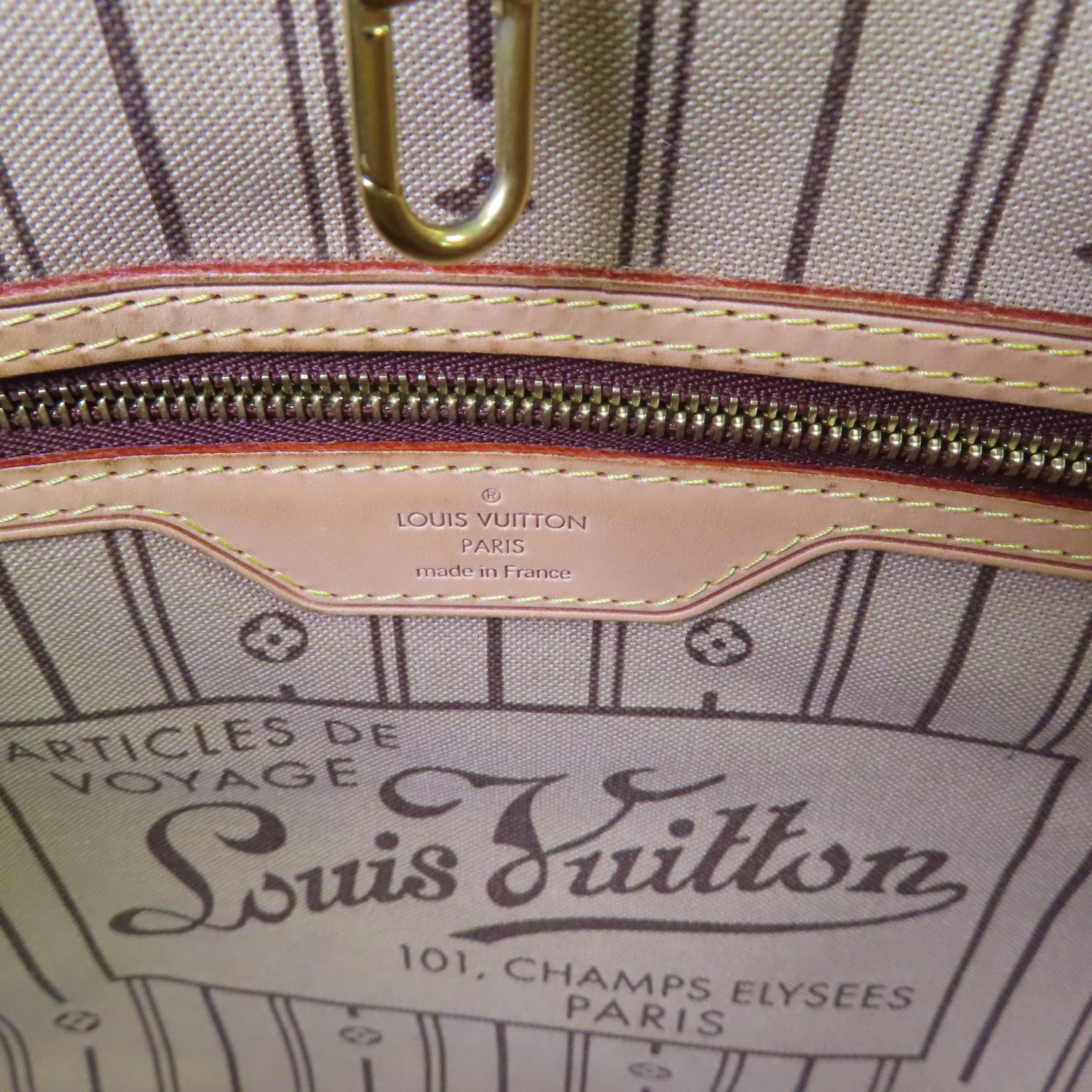 LOUIS VUITTON 【激減優惠】Monogram Neverfull GM Tote Bag金扣肩背袋啡色
