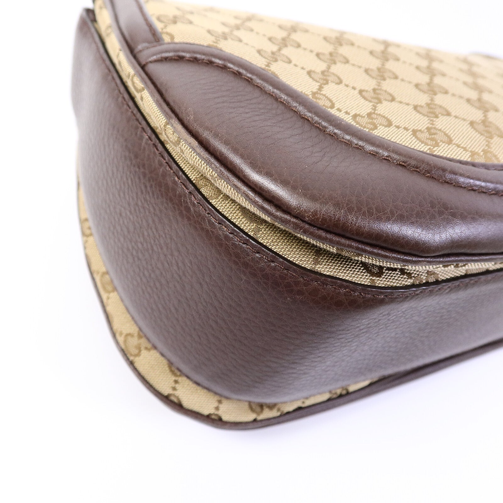 GUCCI 帆布Bamboo Top Handle手挽肩背兩用袋