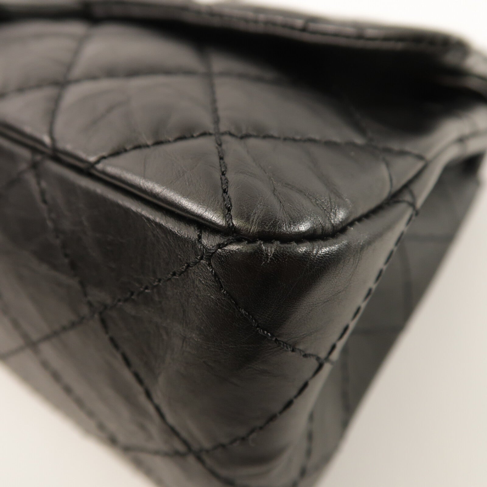 CHANEL 牛皮皮革2.55 Large鏈帶肩背袋
