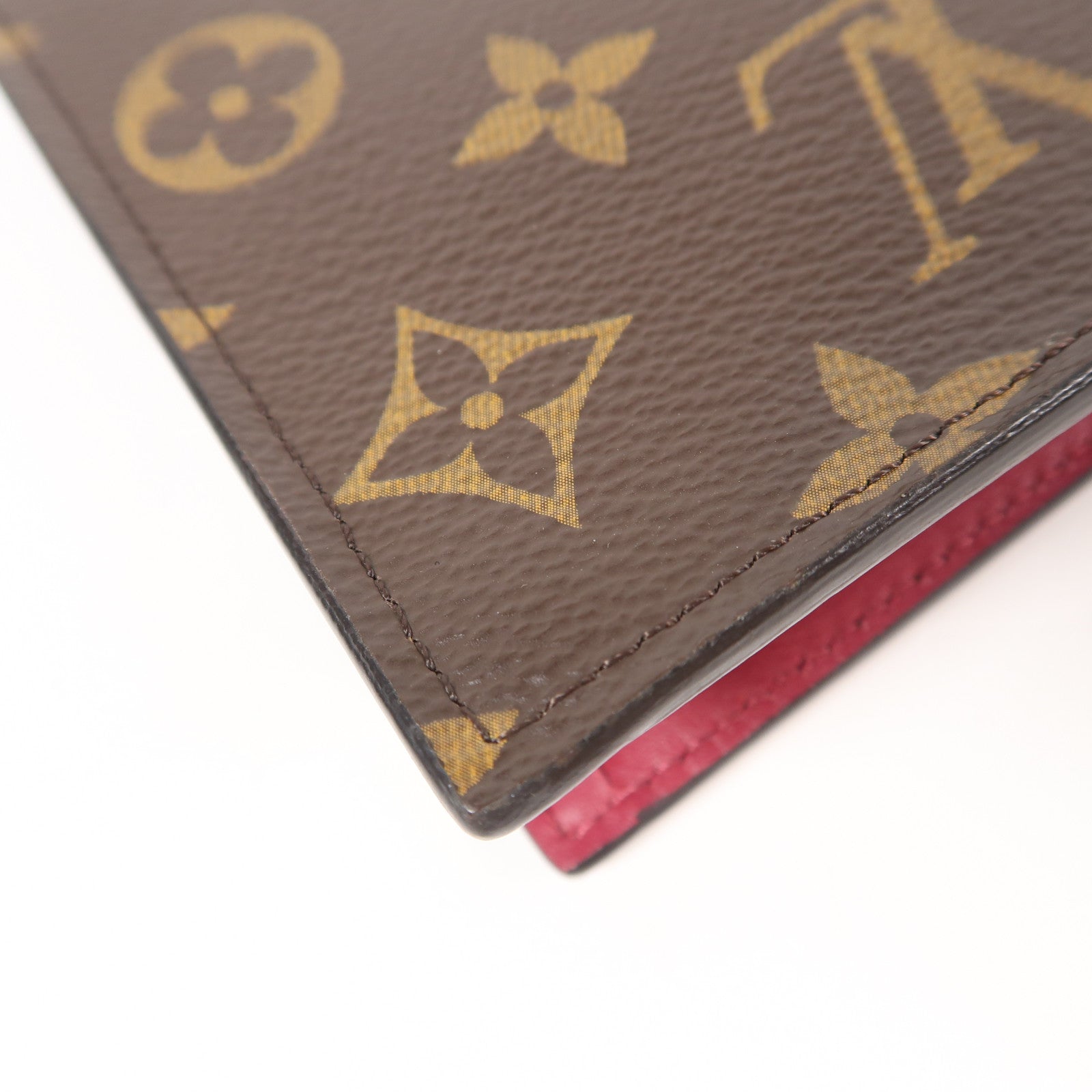 LOUIS VUITTON Monogram Flore金扣鏈帶肩背袋啡色/紅色