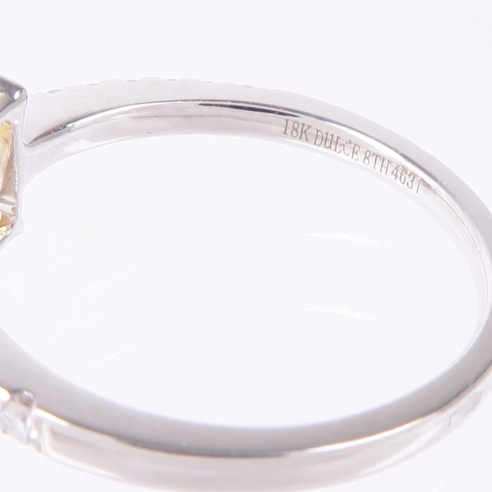 JEWELRY 【激減優惠】18K白金Zircon/Diamond Ring鋯石/鑽石戒指US#6