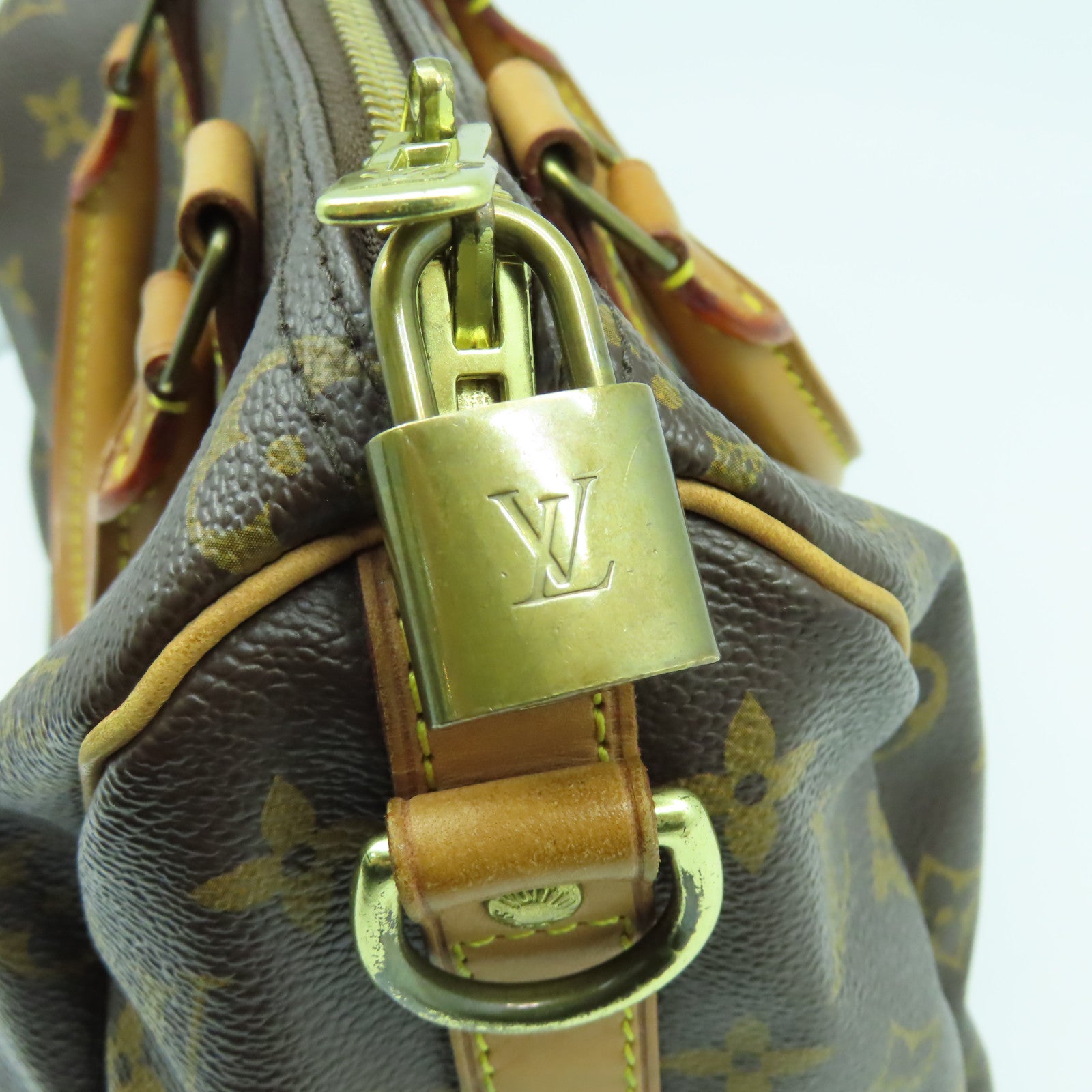 LOUIS VUITTON Monogram Speedy Bandouliere 25金扣手挽肩背兩用袋啡色