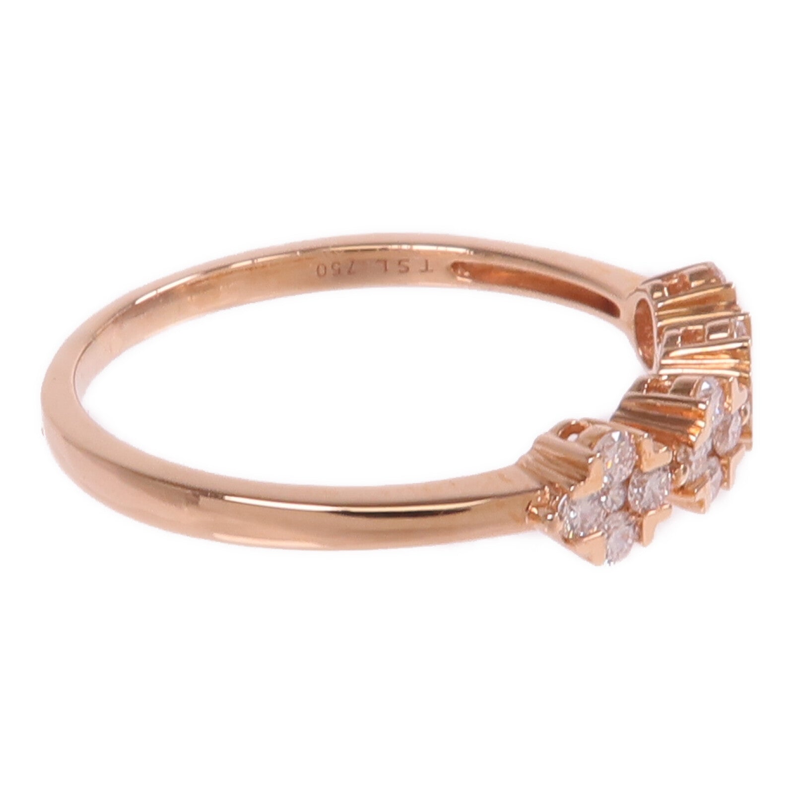 JEWELRY 18K玫瑰金Diamond Ring鑽石戒指US#8.5