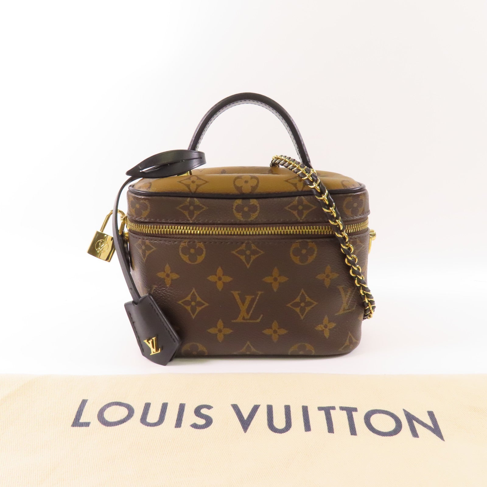 LOUIS VUITTON LV GHW Vanity PM Bag 2 Way Shoulder Bag M45165 Monogram Reverse