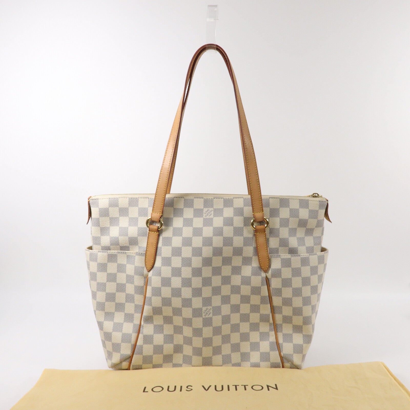 LOUIS VUITTON Damier Azur Totally MM肩背袋