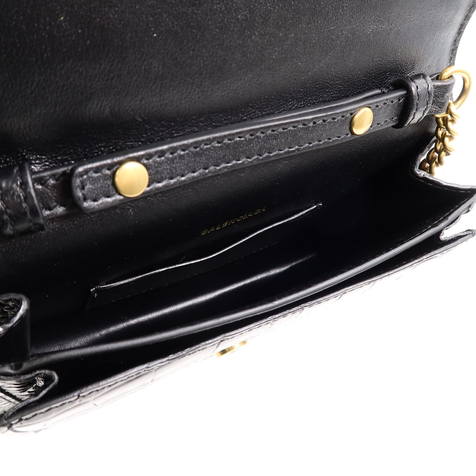 BALENCIAGA 牛皮皮革Chain Shoulder鏈帶肩背袋