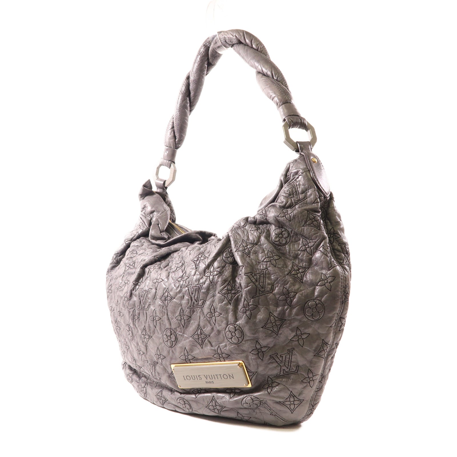 LOUIS VUITTON 羊皮皮革Nimbus Olype PM金扣手挽袋
