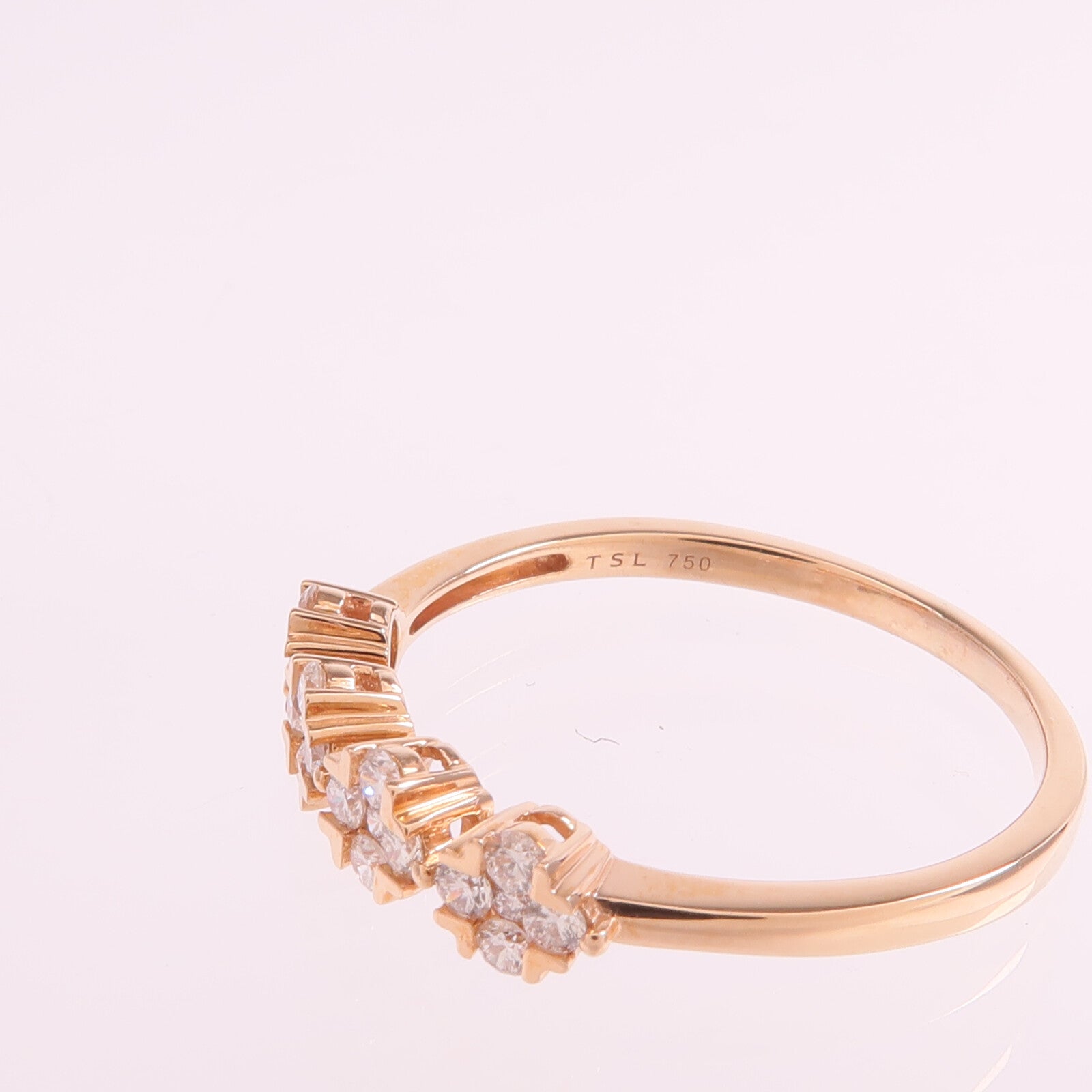 JEWELRY 18K玫瑰金Diamond Ring鑽石戒指US#8.5