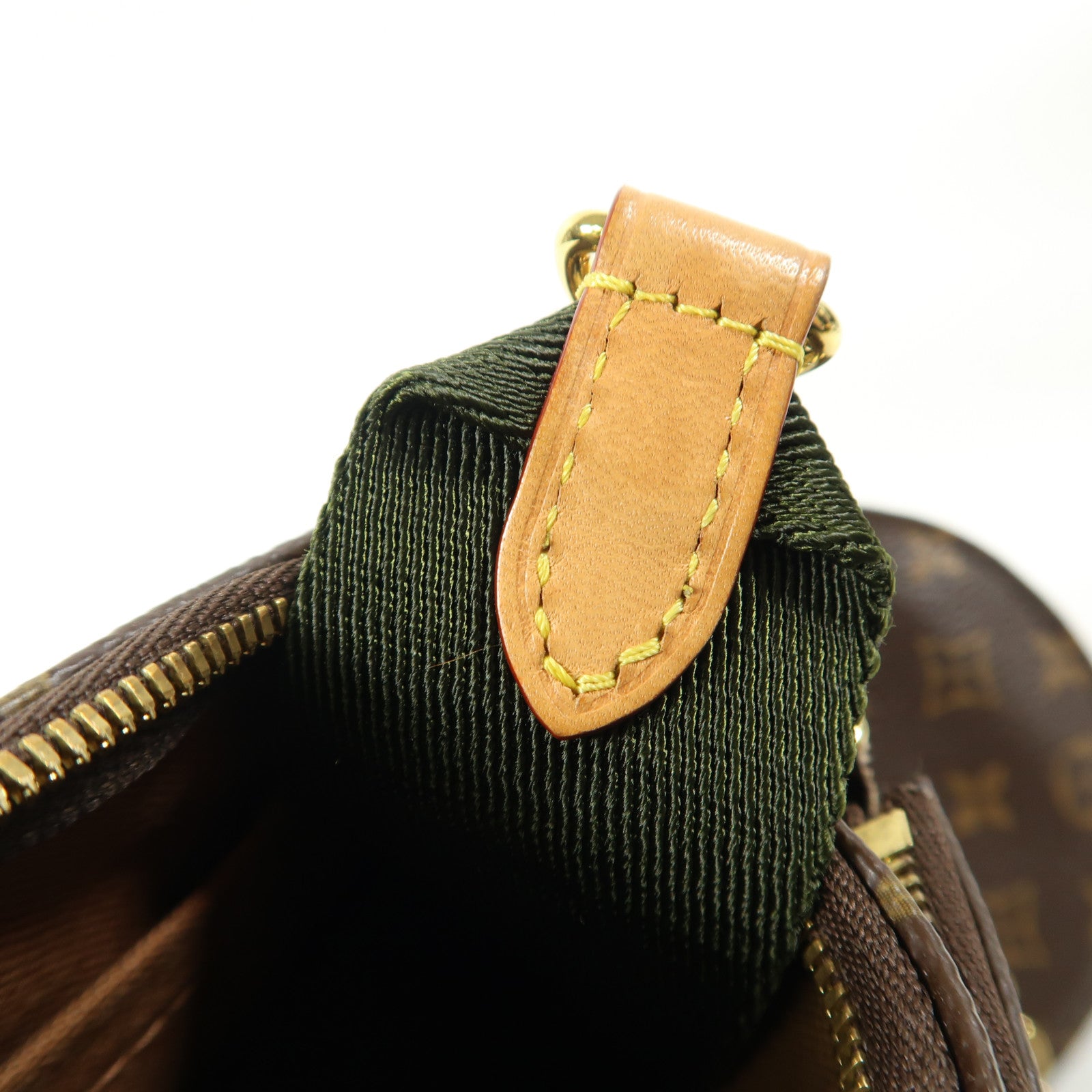 LOUIS VUITTON Monogram Multi Pochette Accessoires金扣肩背袋棕色