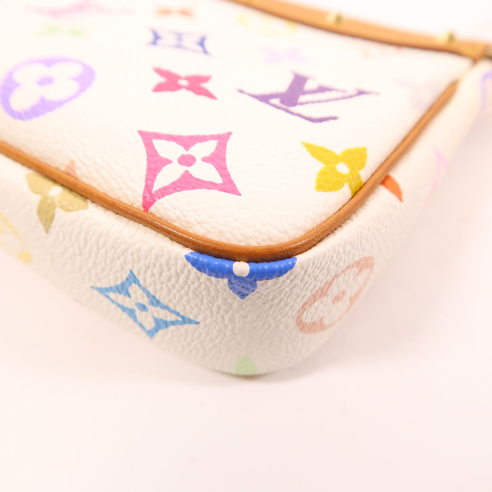 LOUIS VUITTON Monogram Multicolore Pochette Accessoires金扣手挽肩背兩用袋