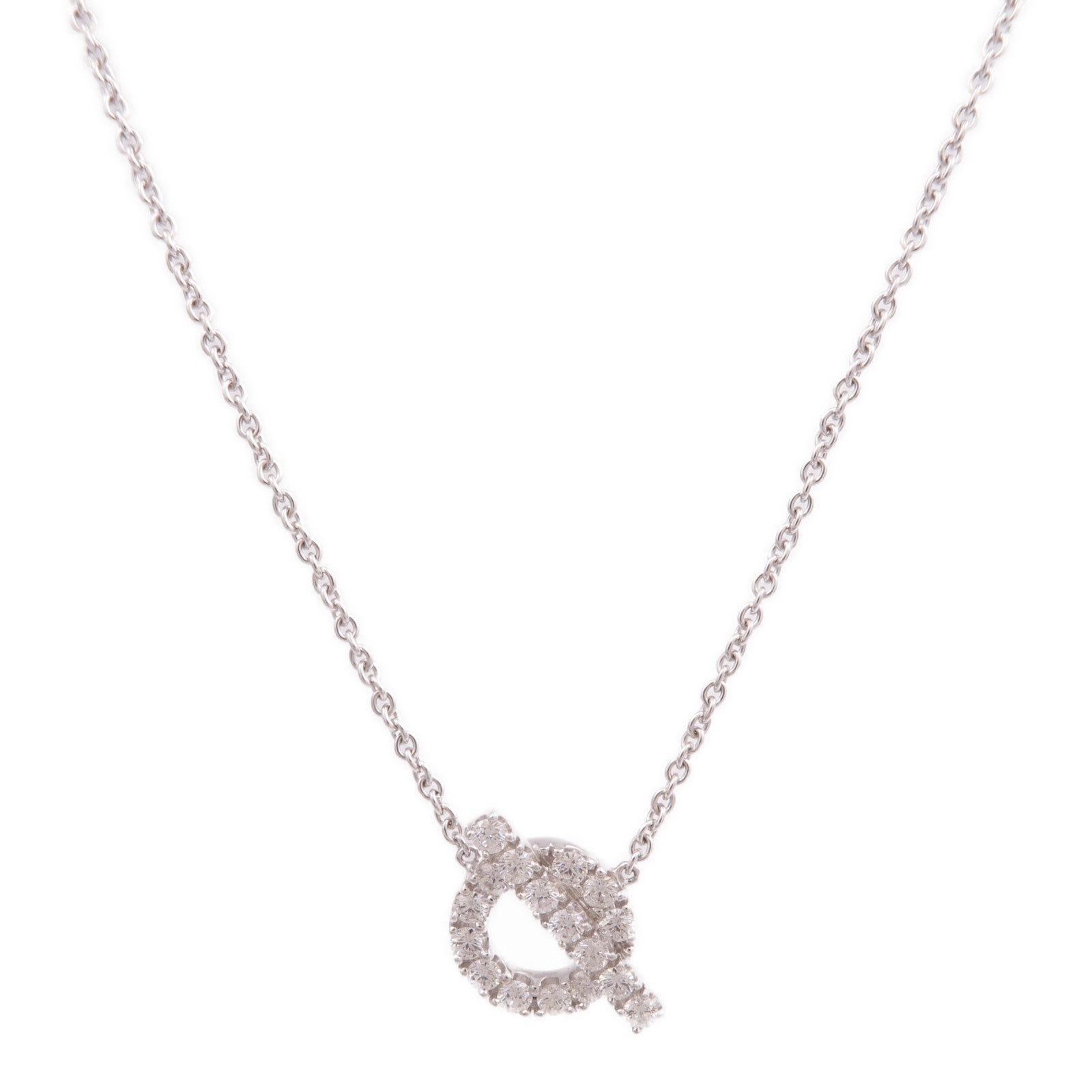 HERMES 【激減優惠】18K白金Finesse Pendant鑽石項鍊