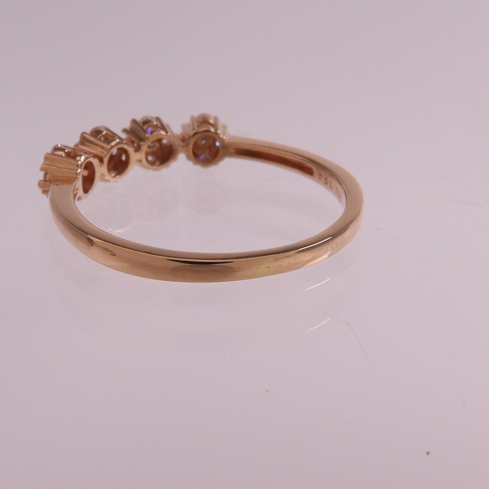 JEWELRY 18K玫瑰金Diamond Ring鑽石戒指US#8.5