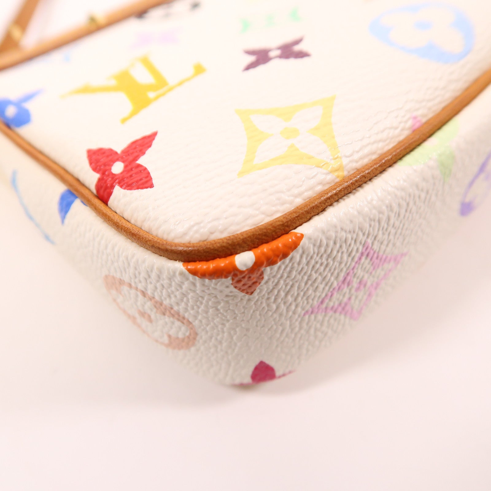 LOUIS VUITTON Monogram Multicolore Pochette Accessoires金扣手挽肩背兩用袋