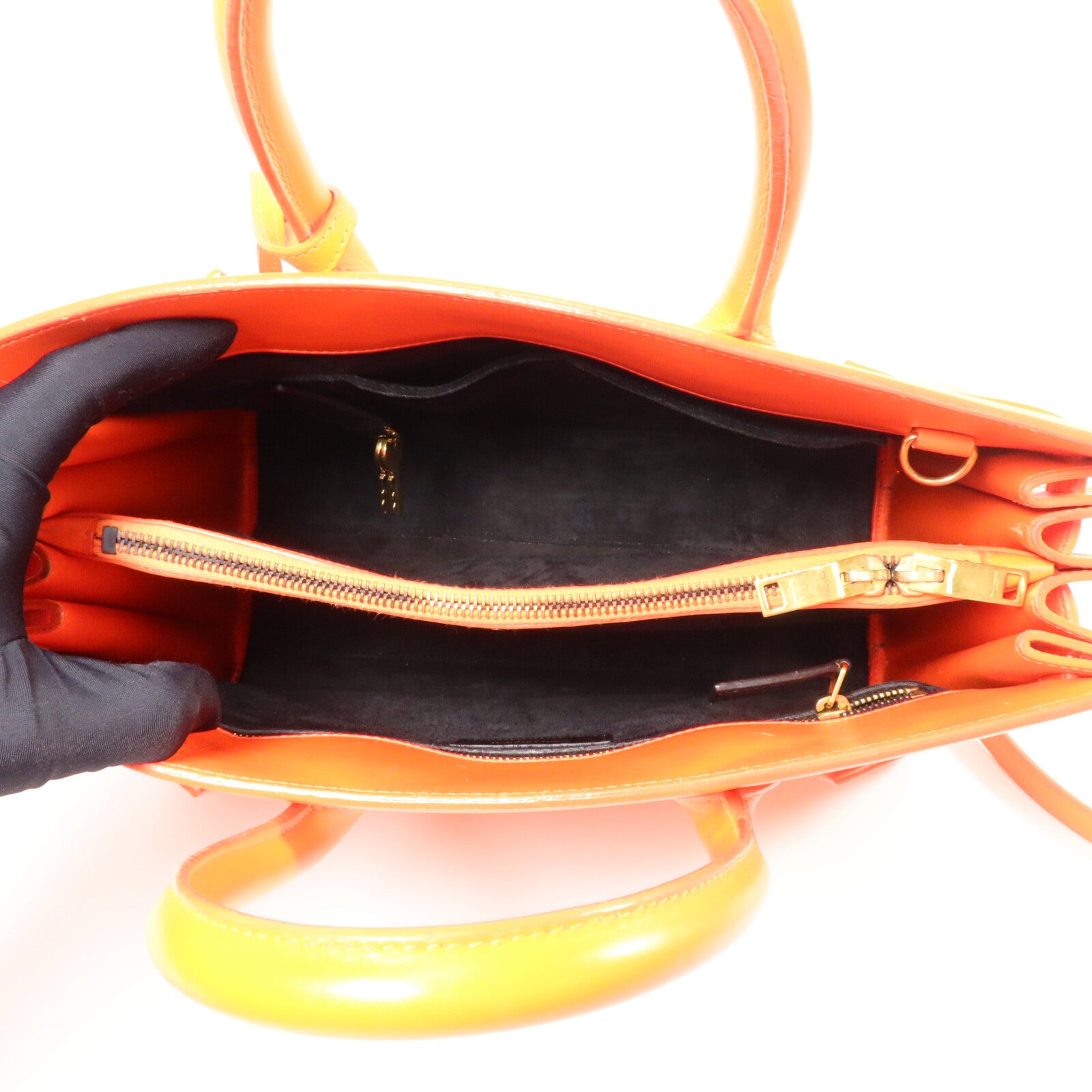 SAINT LAURENT 牛皮皮革Sac de Jour Small手挽肩背兩用袋